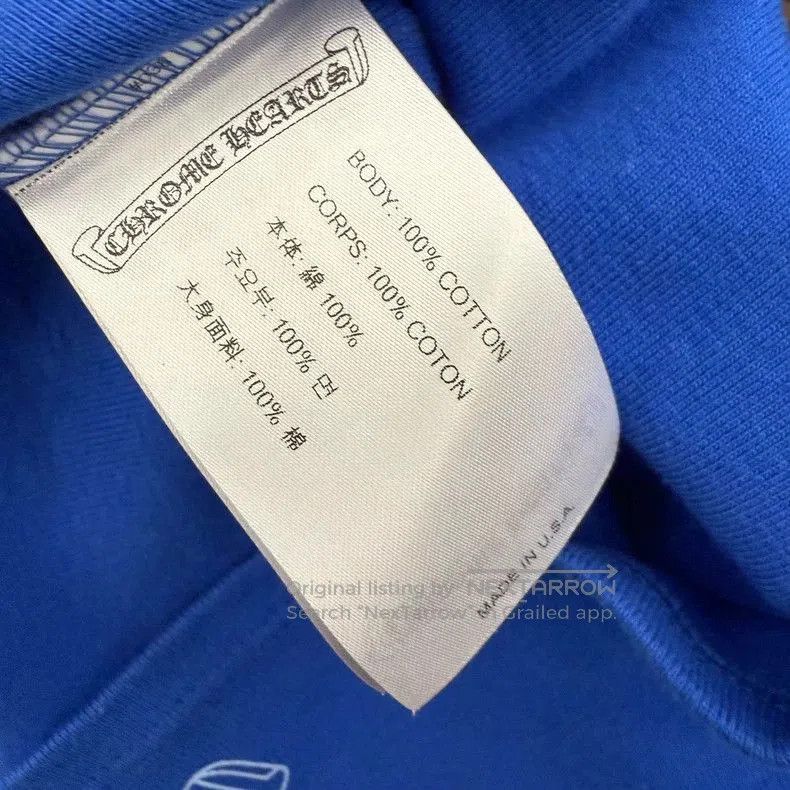 Chrome Hearts Chrome Hearts Klein Blue Baby T. Size S / US 4 / IT 40 - 3 Thumbnail