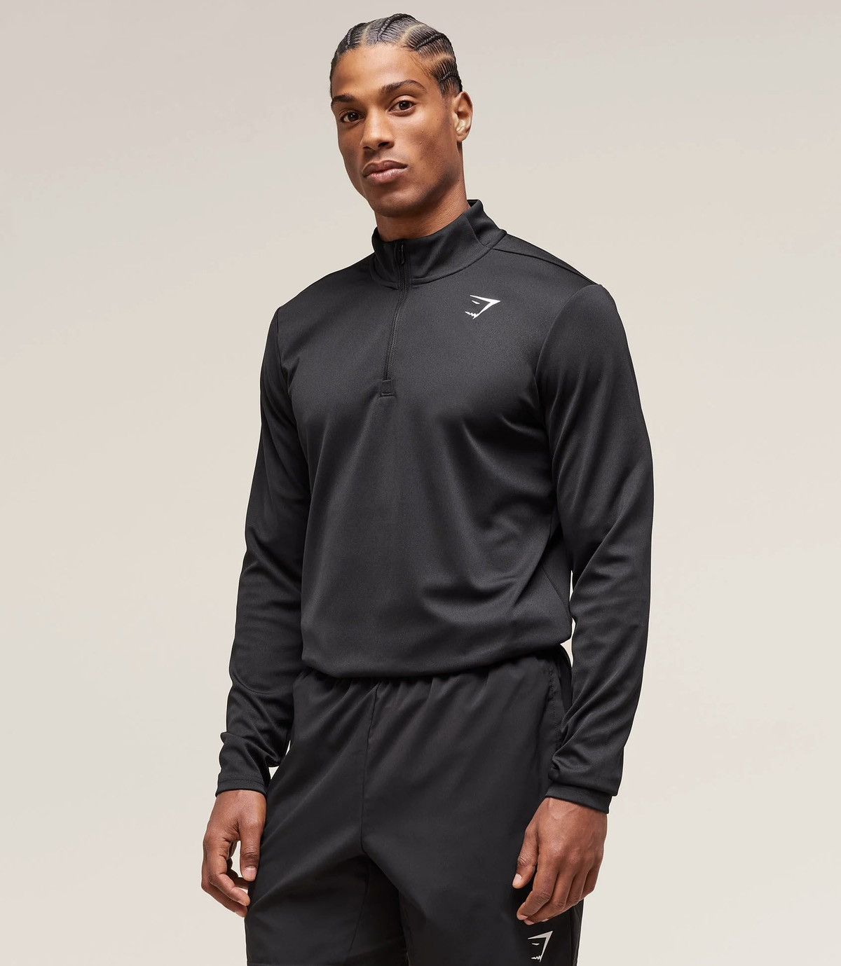 Gymshark Gymshark Men’s 1/4 Zip Athletic Pullover Long Sleeve Size M Size US M / EU 48-50 / 2 - 8 Thumbnail