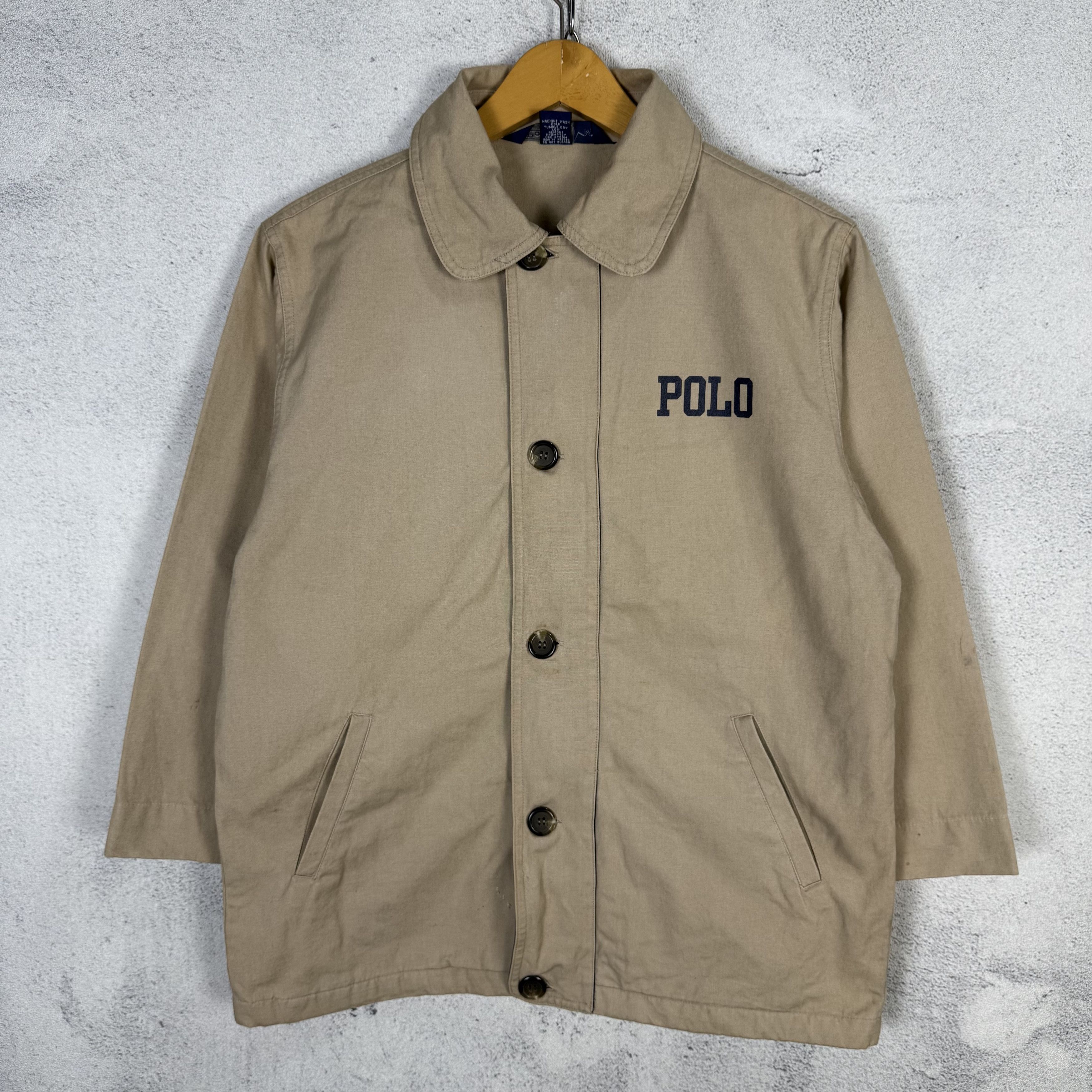 Polo Ralph Lauren Vintage Polo Ralph Lauren Cotton Canvas Jacket Size US S / EU 44-46 / 1 - 1 Thumbnail