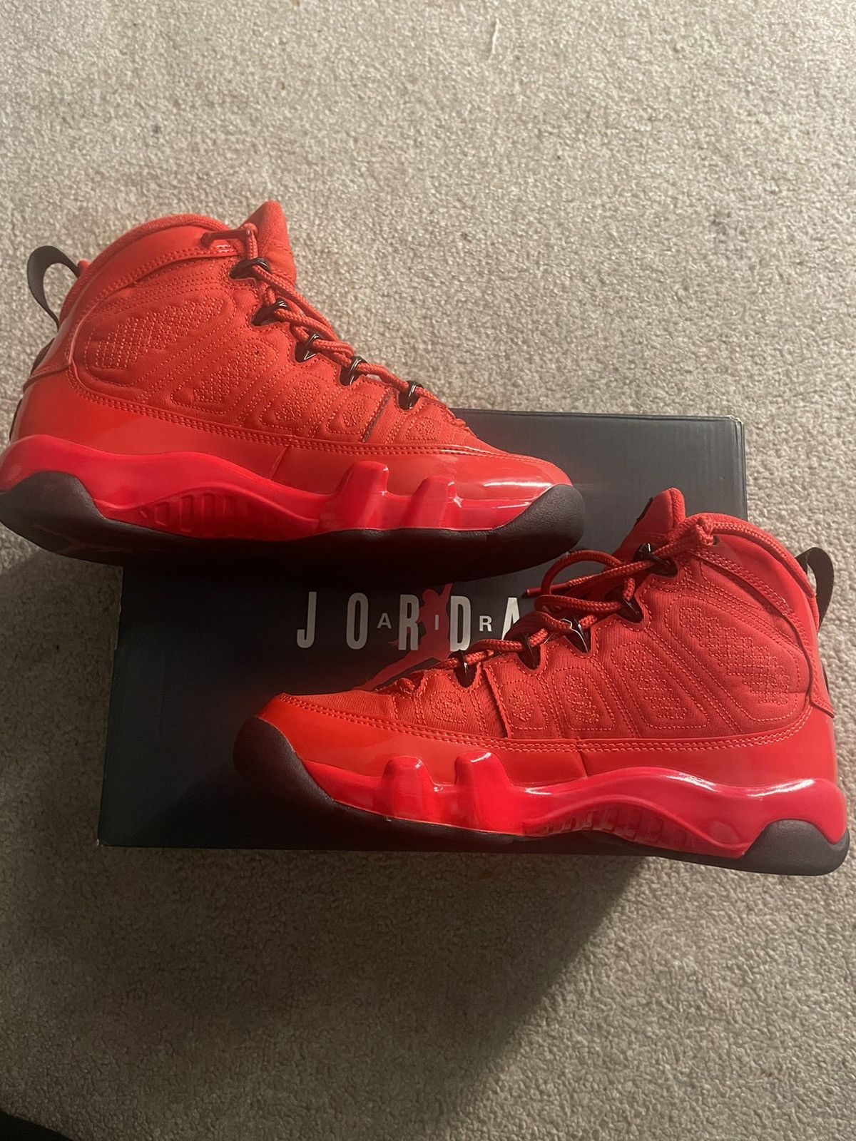 Jordan Brand Air Jordan 9 Red Chile Size US 4 / IT 34 - 3 Thumbnail