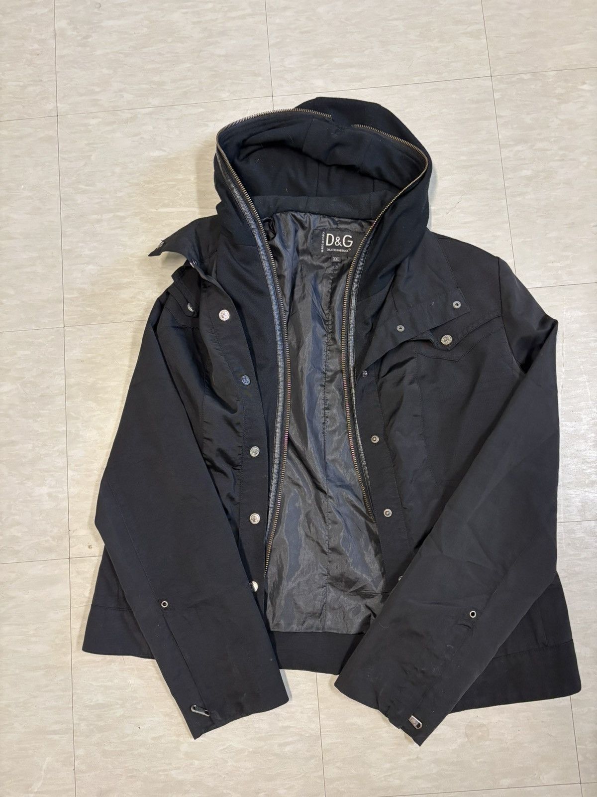 Dolce & Gabbana Full Zip layered Hoodie-Jacket Size US S / EU 44-46 / 1 - 1 Thumbnail