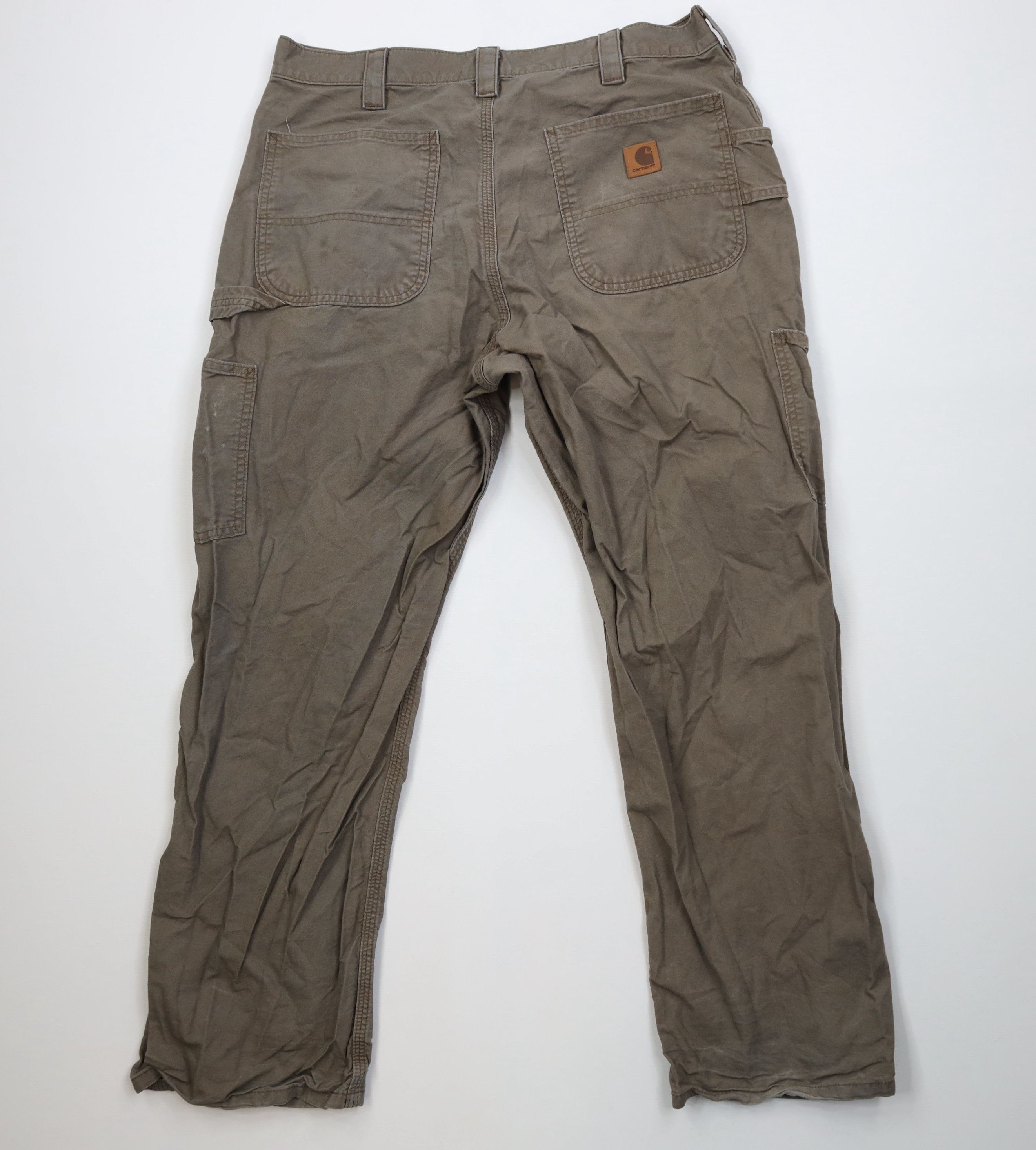 Carhartt Vintage Y2K Carhartt Wide Leg Dungaree Pants Light Brown Size US 36 / EU 52 - 8 Thumbnail