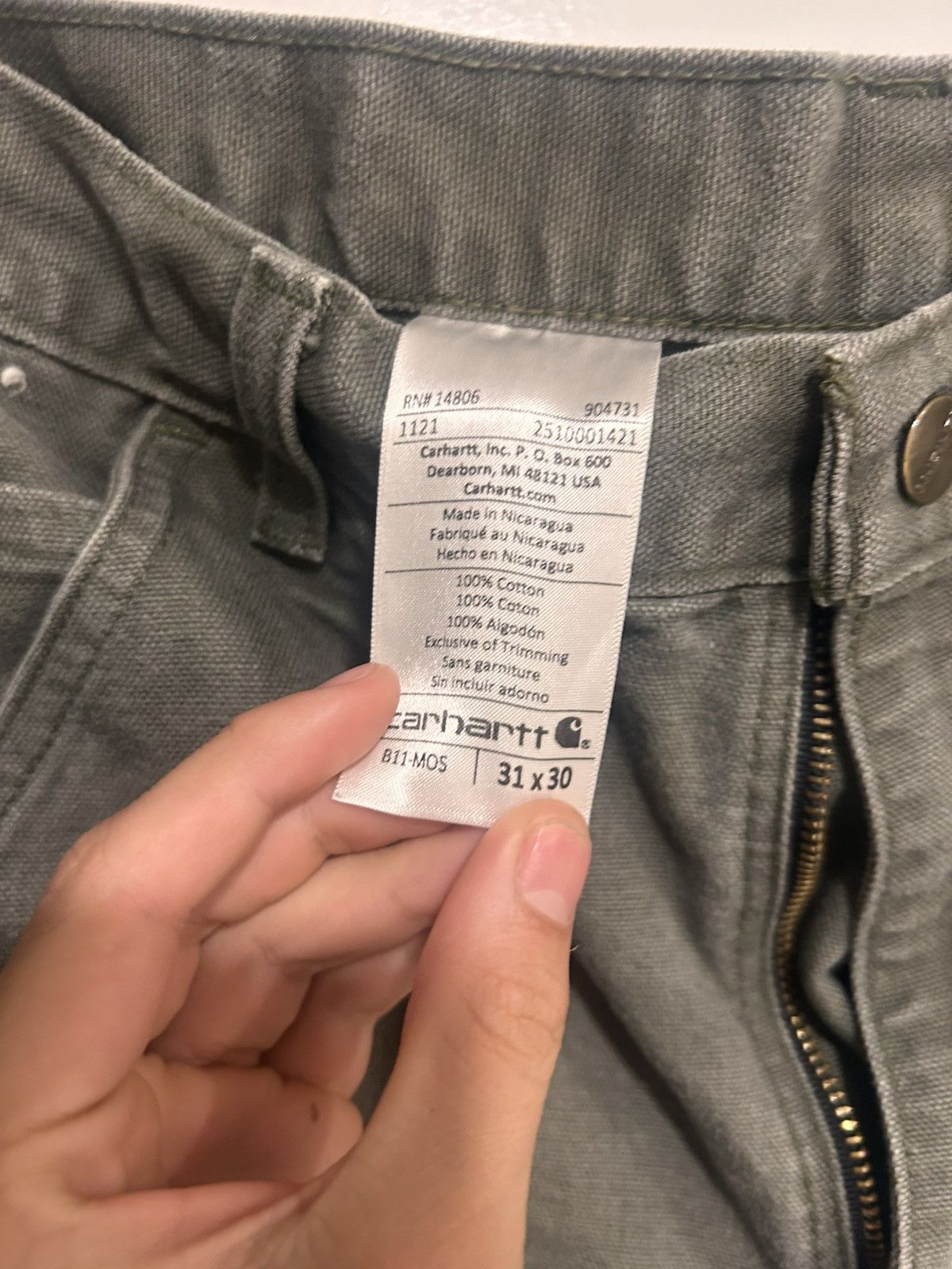 Carhartt × Vintage CARHARTT WORK PANTS Size US 31 - 3 Thumbnail