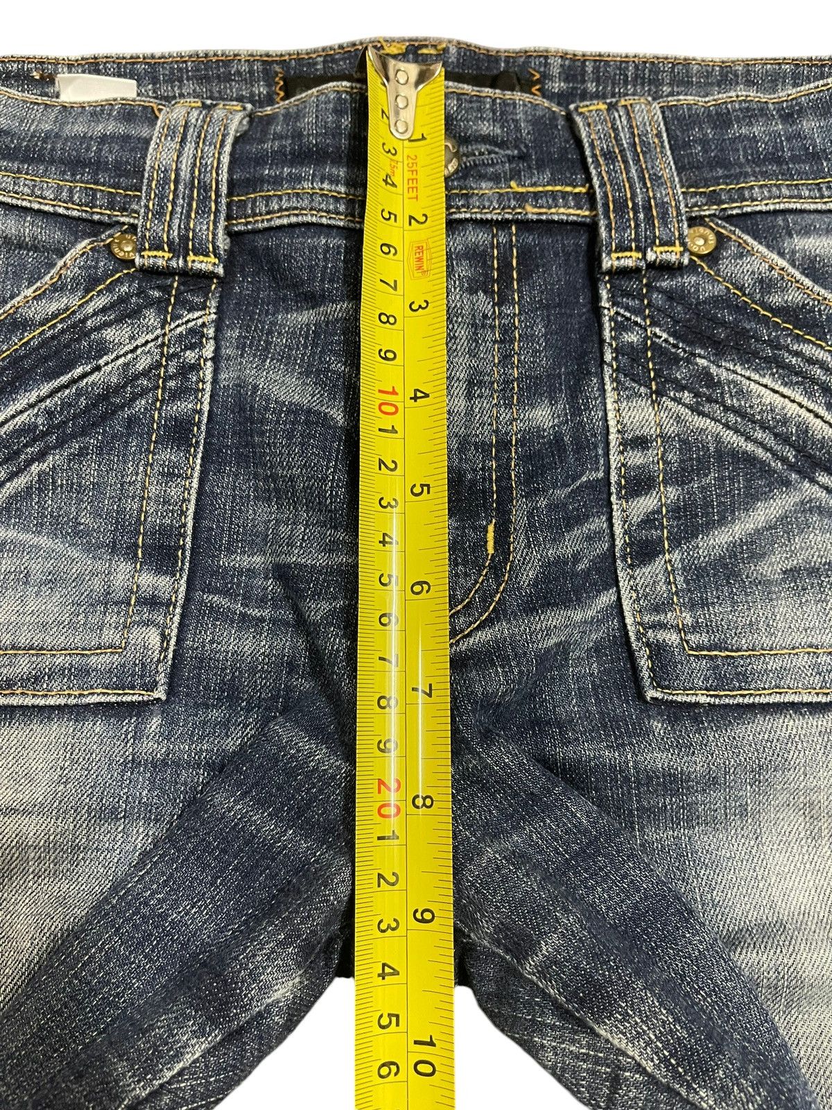 Hysteric Glamour Vintage Japanese Brand Blue Faded Wash Style Bootcut Jeans Size 28" / US 6 / IT 42 - 16 Thumbnail