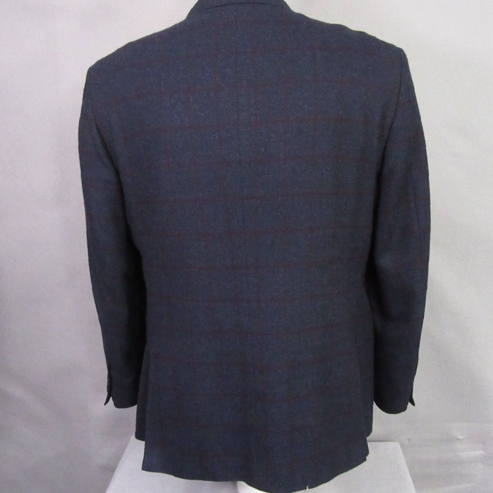 Vintage VINTAGE BluJacket Jacket Mens Coat 48R Wool Blue Windowpane 100% Timeless Modern Classic Mens Size US M / EU 48-50 / 2 - 4 Thumbnail
