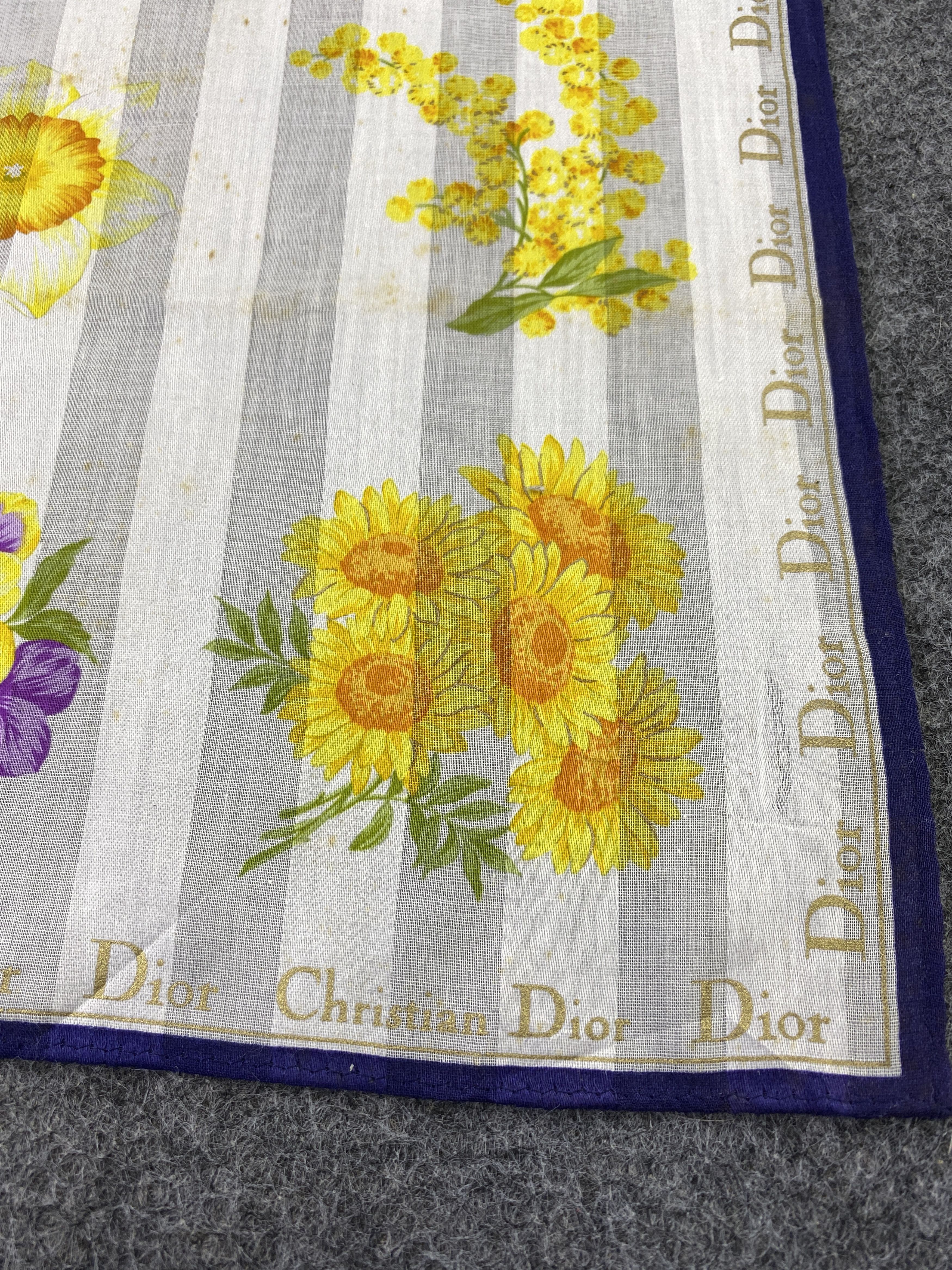 Christian Dior Monsieur Christian Dior Handkerchief / Bandana / Neckerchief-B249 Size ONE SIZE - 6 Thumbnail