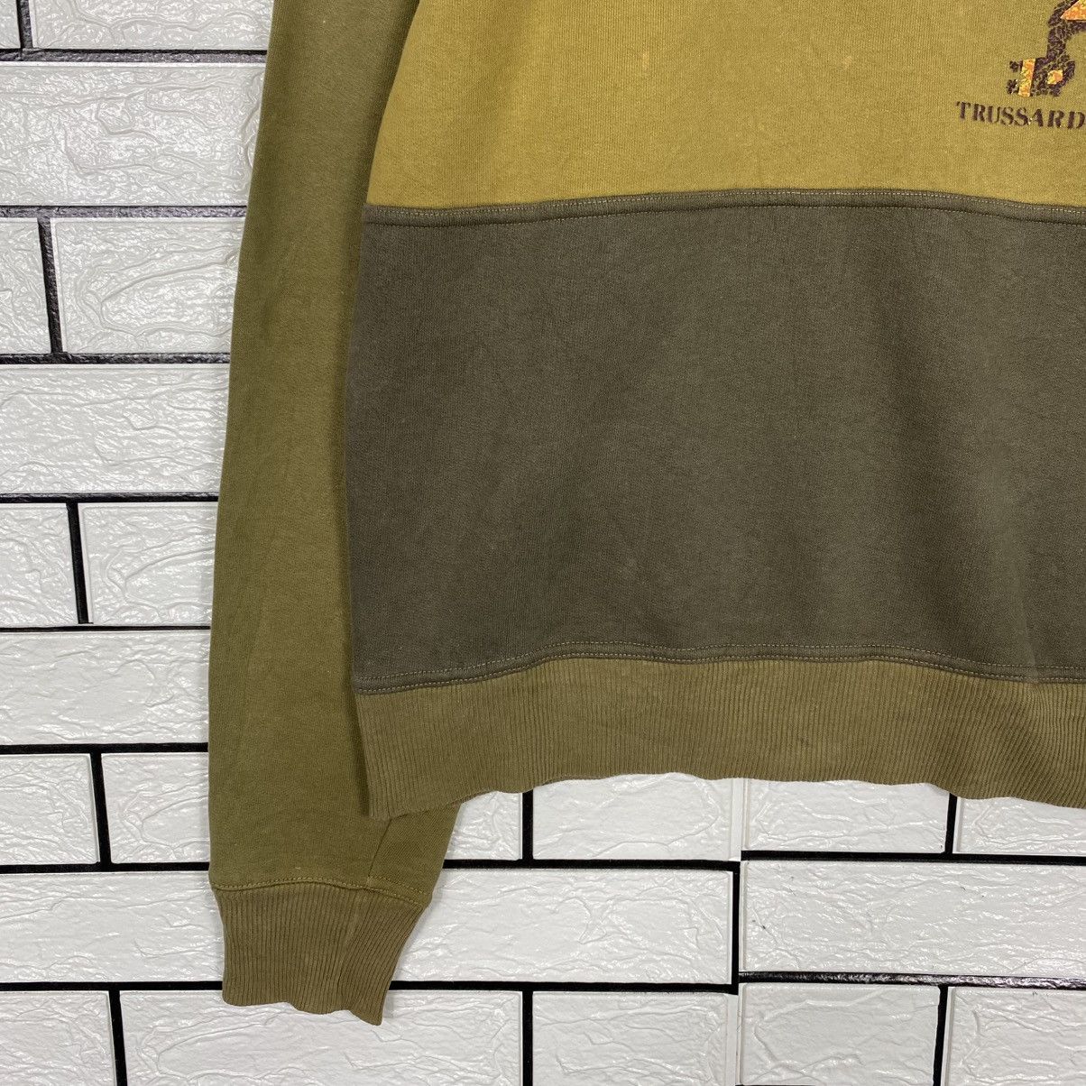 Japanese Brand Vintage Turtle Neck Sweatshirt Trussardi Big Logo Size US M / EU 48-50 / 2 - 5 Thumbnail