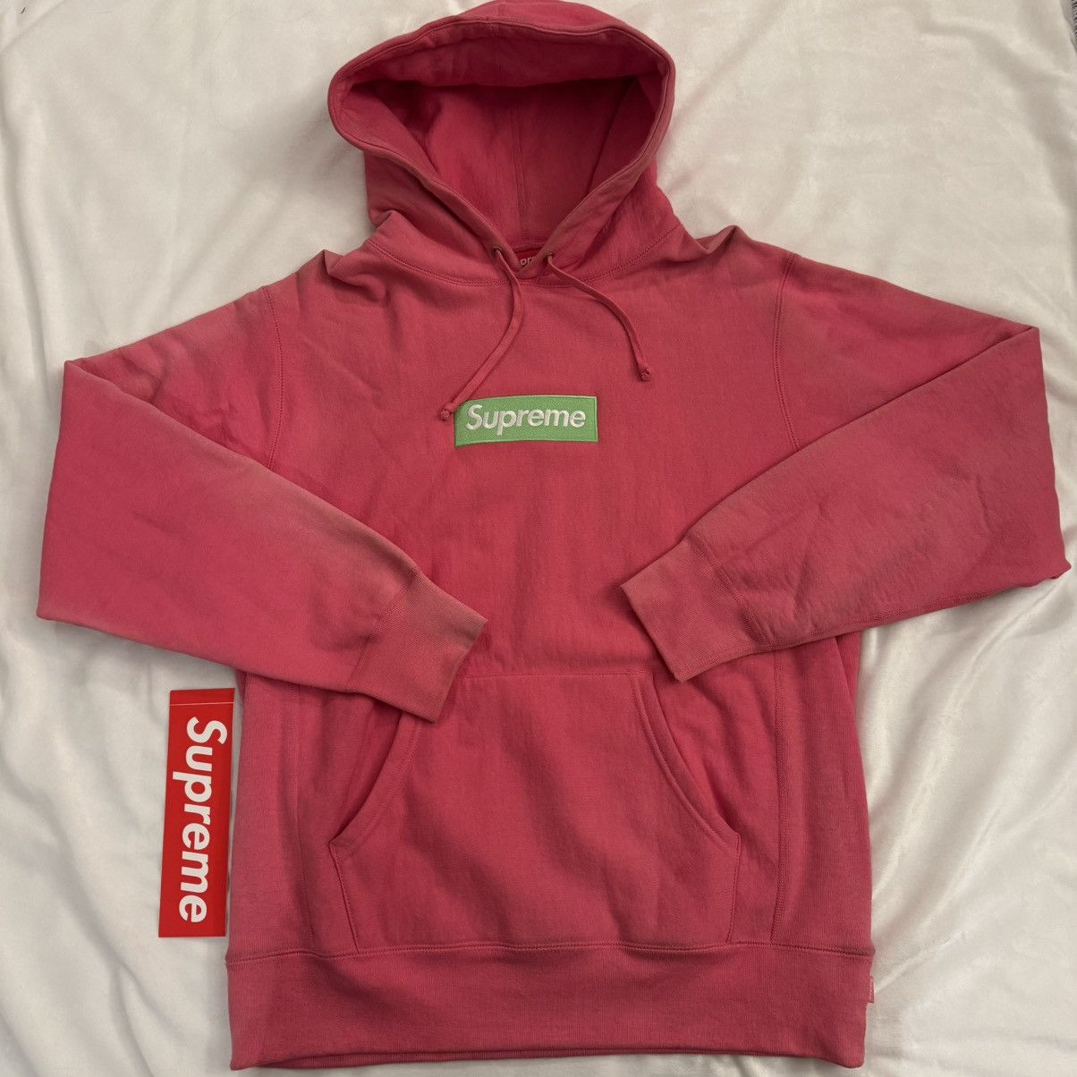 Supreme Box Logo Hooded Sweatshirt Magenta