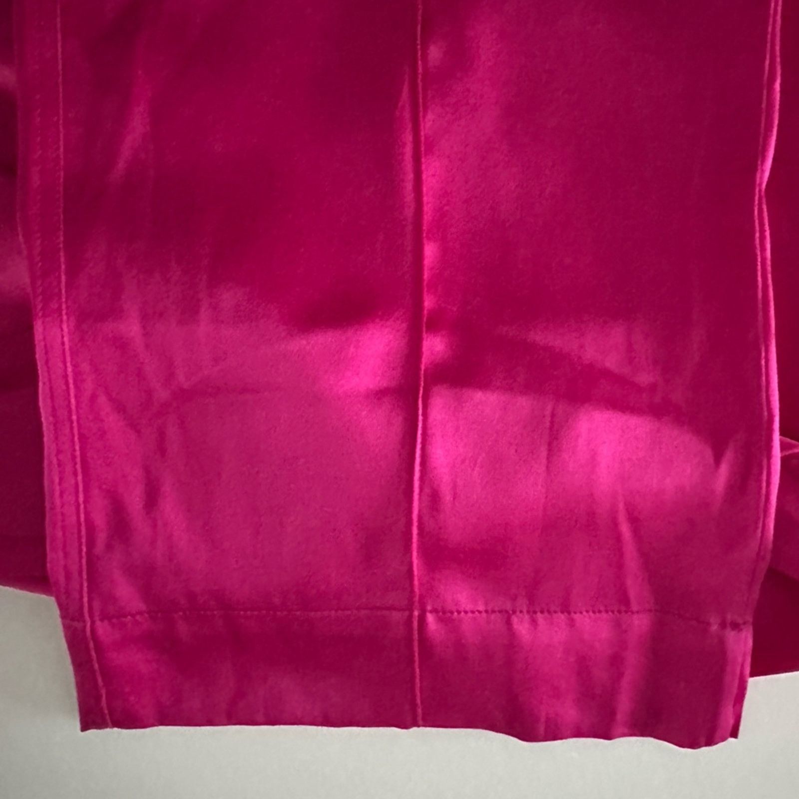 Tom Ford Hot Pink Silk Satin Logo Track Pants XS Barbie Pyjamas Auth Size 24" / US 00 / IT 34 - 9 Thumbnail