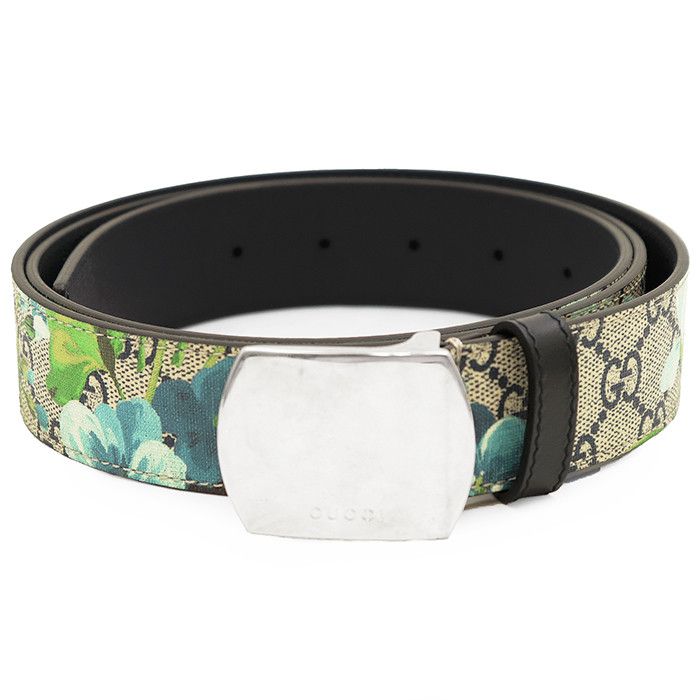 Gucci Gucci Gucci GG Blooms Supreme Leather Belt Leather Belt 546375 DUTY FREE for USA Size ONE SIZE - 1 Thumbnail
