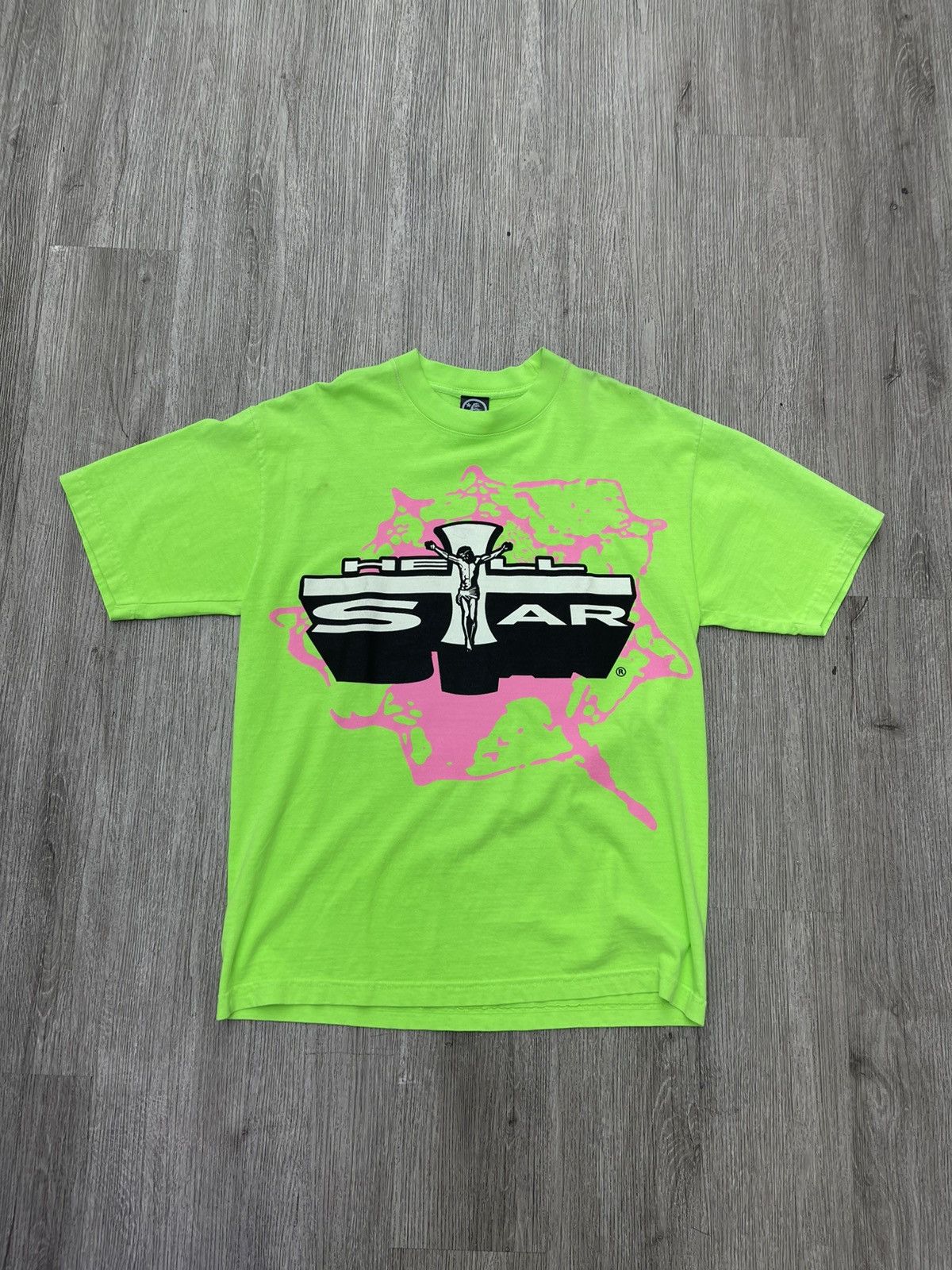 HELLSTAR Hellstar jesus Emblem tee (Green) Size US M / EU 48-50 / 2 - 1 Thumbnail