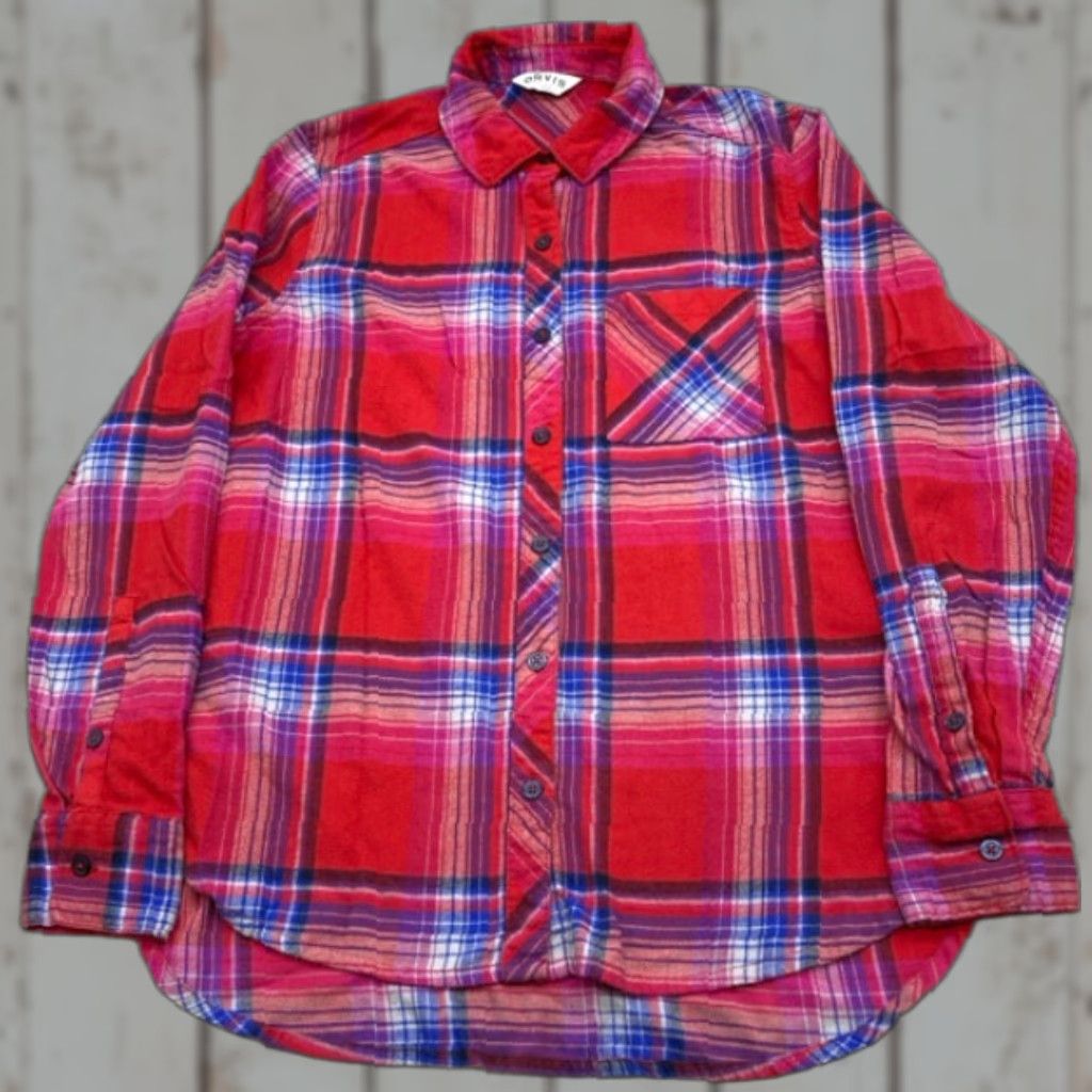 Orvis Orvis Shirt Women's M Plaid Long Sleeve Button-Up Multicolor Flannel Cotton Polyester Spandex Pockets 5963 Size M / US 6-8 / IT 42-44 - 1 Thumbnail