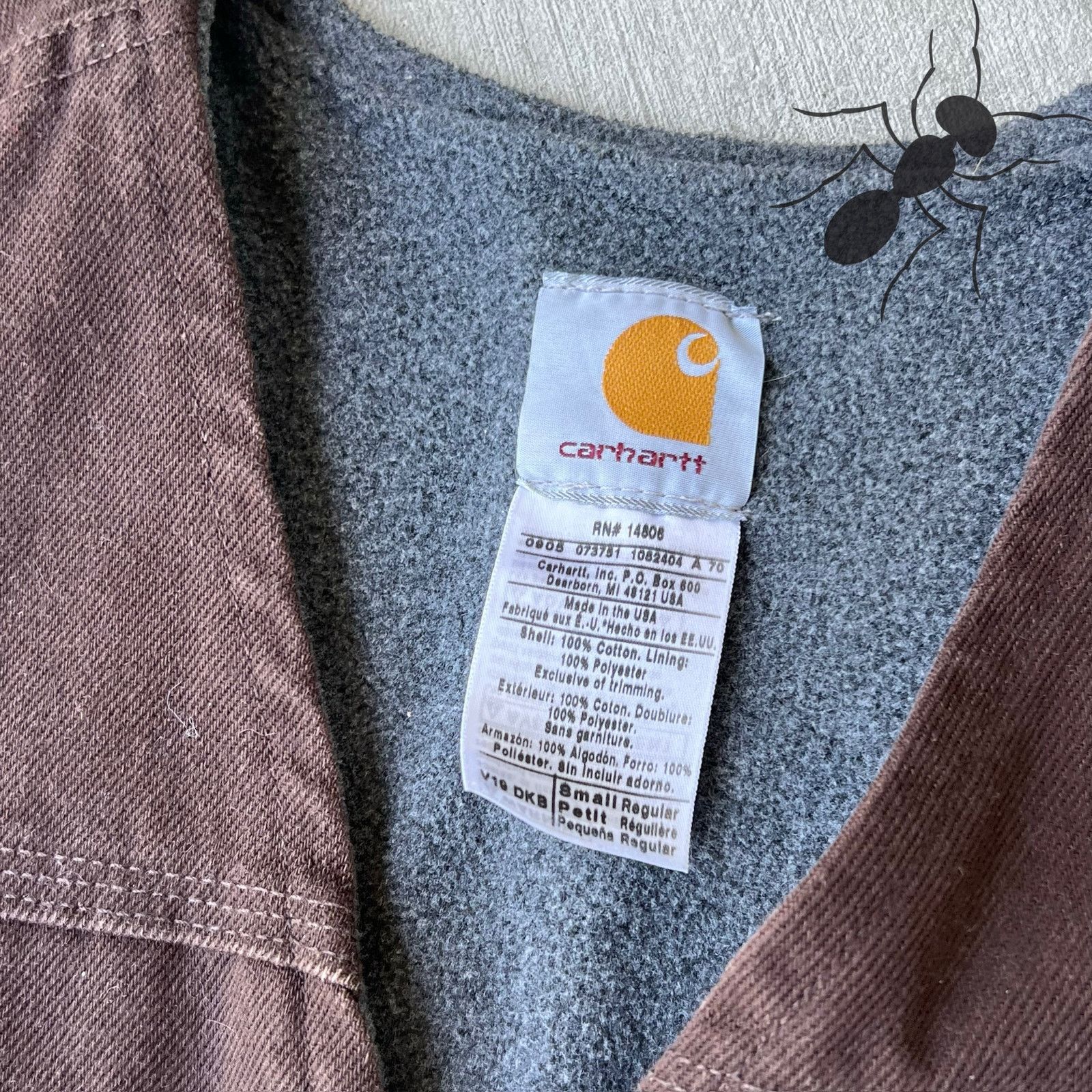 Carhartt × Vintage Carhartt V19 DKB brown work wear vest Size US S / EU 44-46 / 1 - 5 Thumbnail