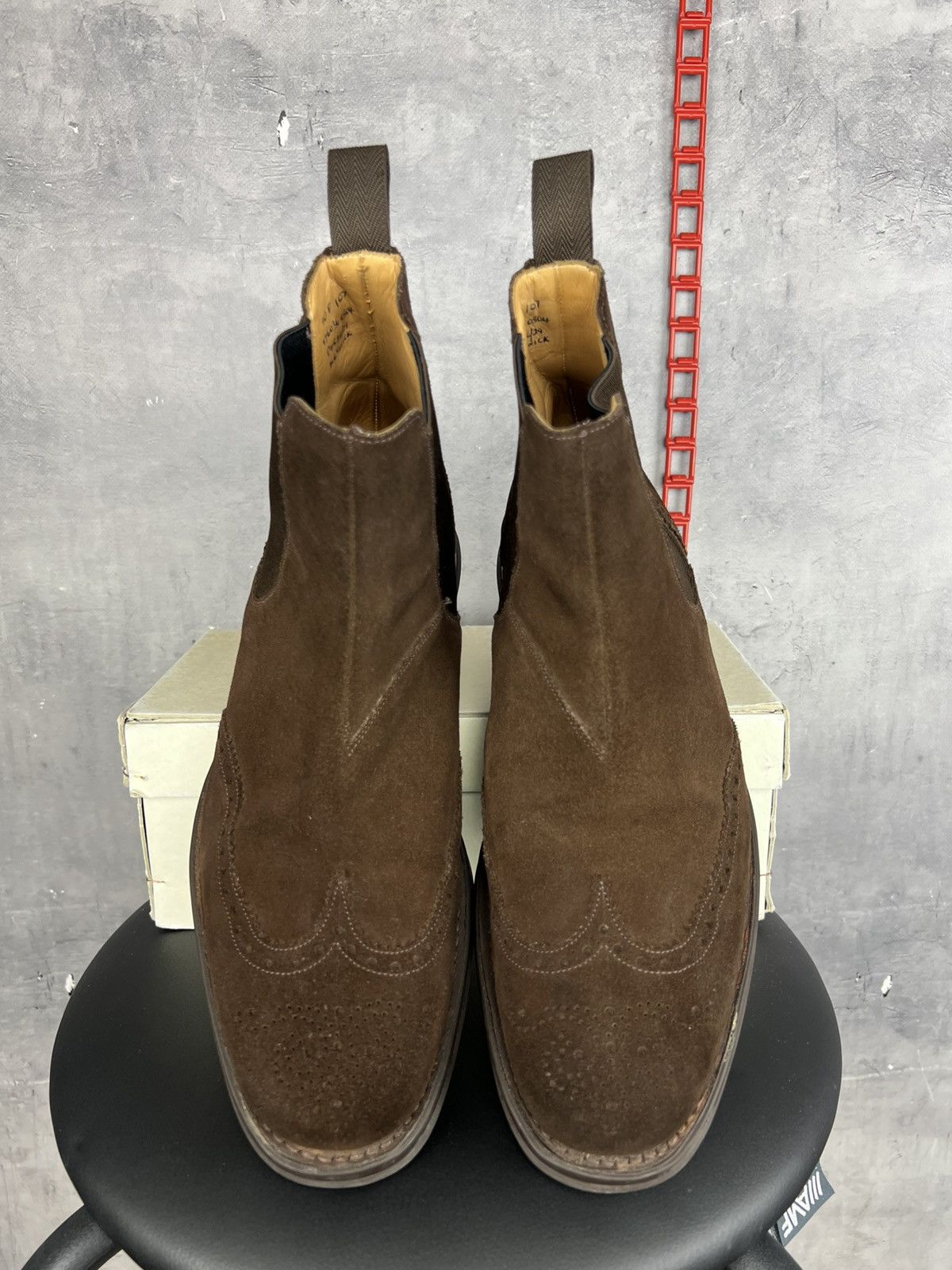 Church's Church's Brown Suede Chelsea Boots Shoes UK 9 F US 10 EU 43 Size US 10 / EU 43 - 4 Thumbnail