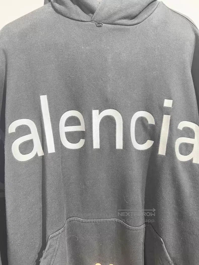 Balenciaga Balenciaga Decayed Website Embroidered Distressed Hoodie Size US S / EU 44-46 / 1 - 3 Thumbnail
