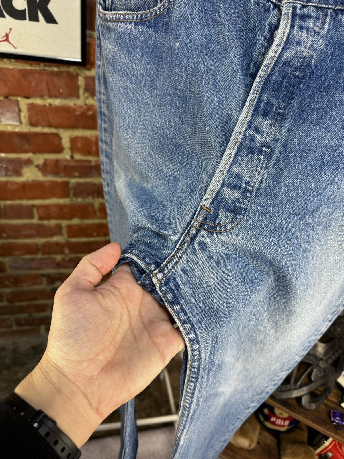 Levi's × Vintage Vintage LEVIS 501 Blue Regular Jeans Made in USA W38 L36(30) Size US 38 / EU 54 - 7 Thumbnail