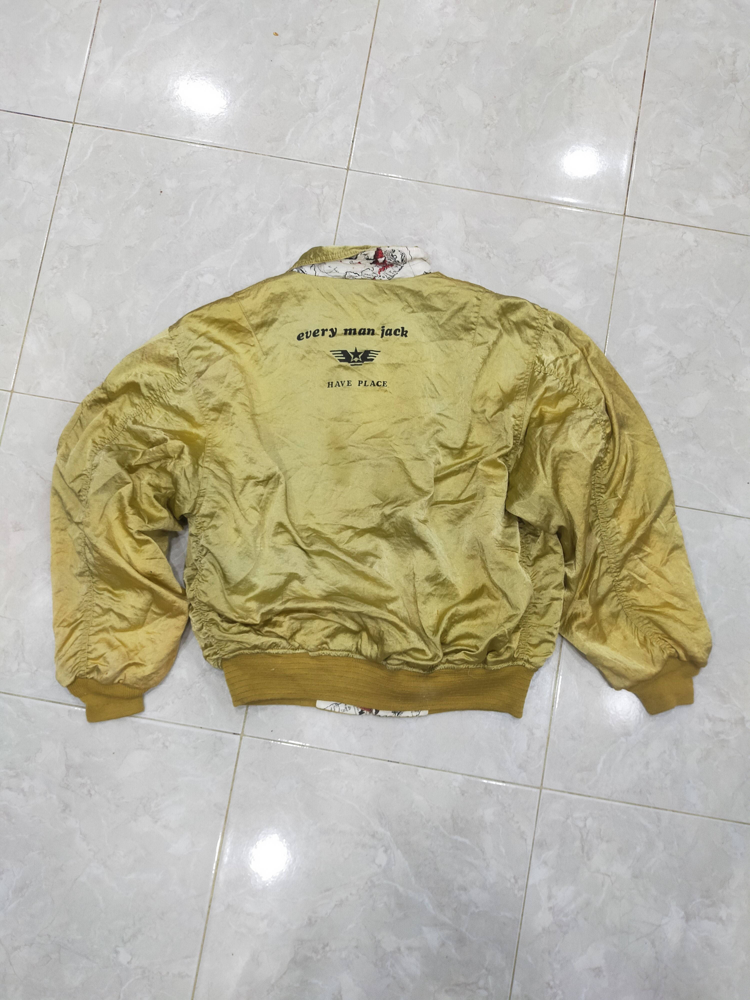 Issey Miyake × Japanese Brand Vintage Admirable Riversible Bomber Jacket Size US XL / EU 56 / 4 - 9 Thumbnail