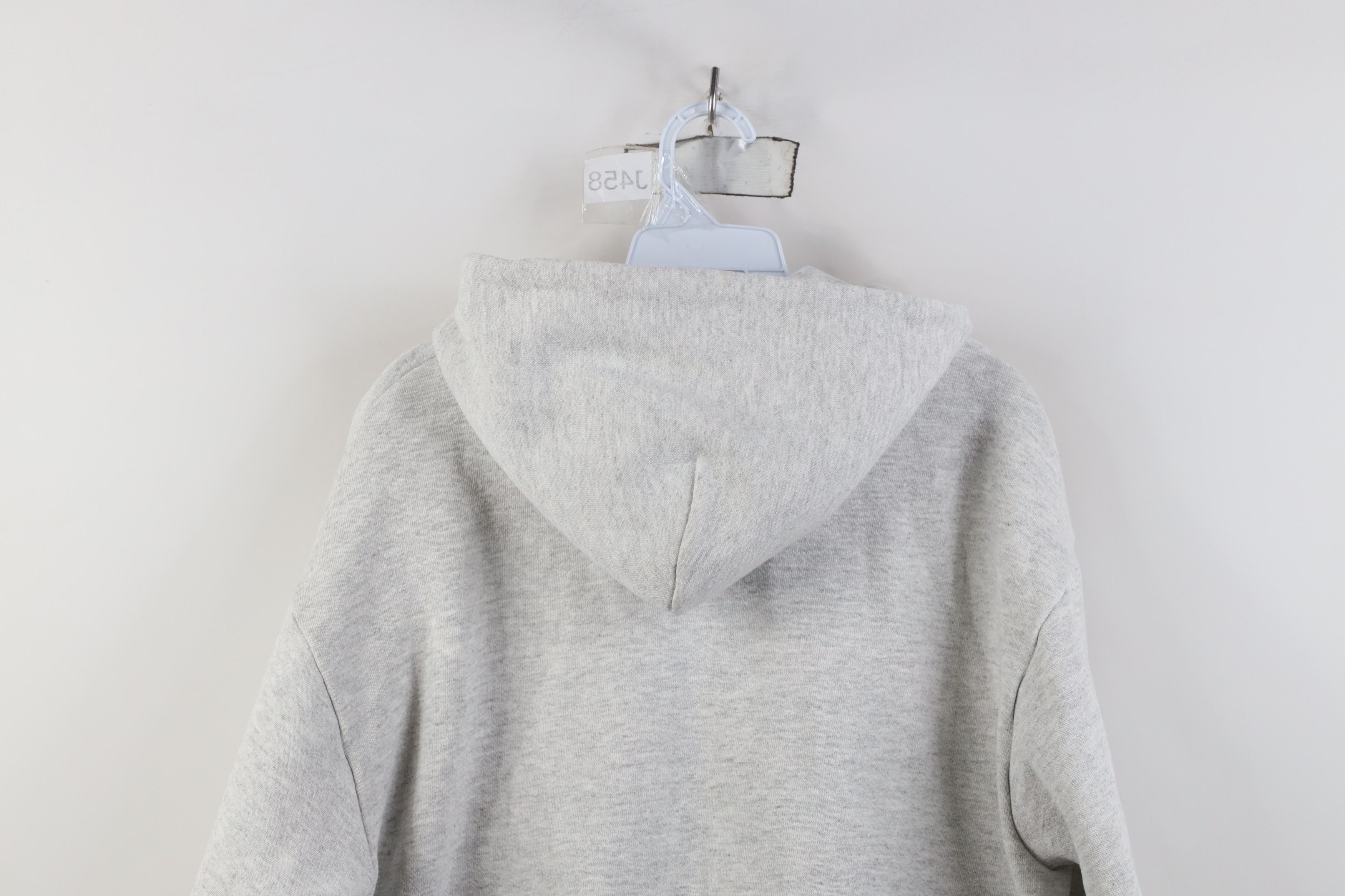 Vintage Vintage 80s 90s Bike Blank Heavy Full Zip Hoodie Gray USA Size US L / EU 52-54 / 3 - 13 Thumbnail