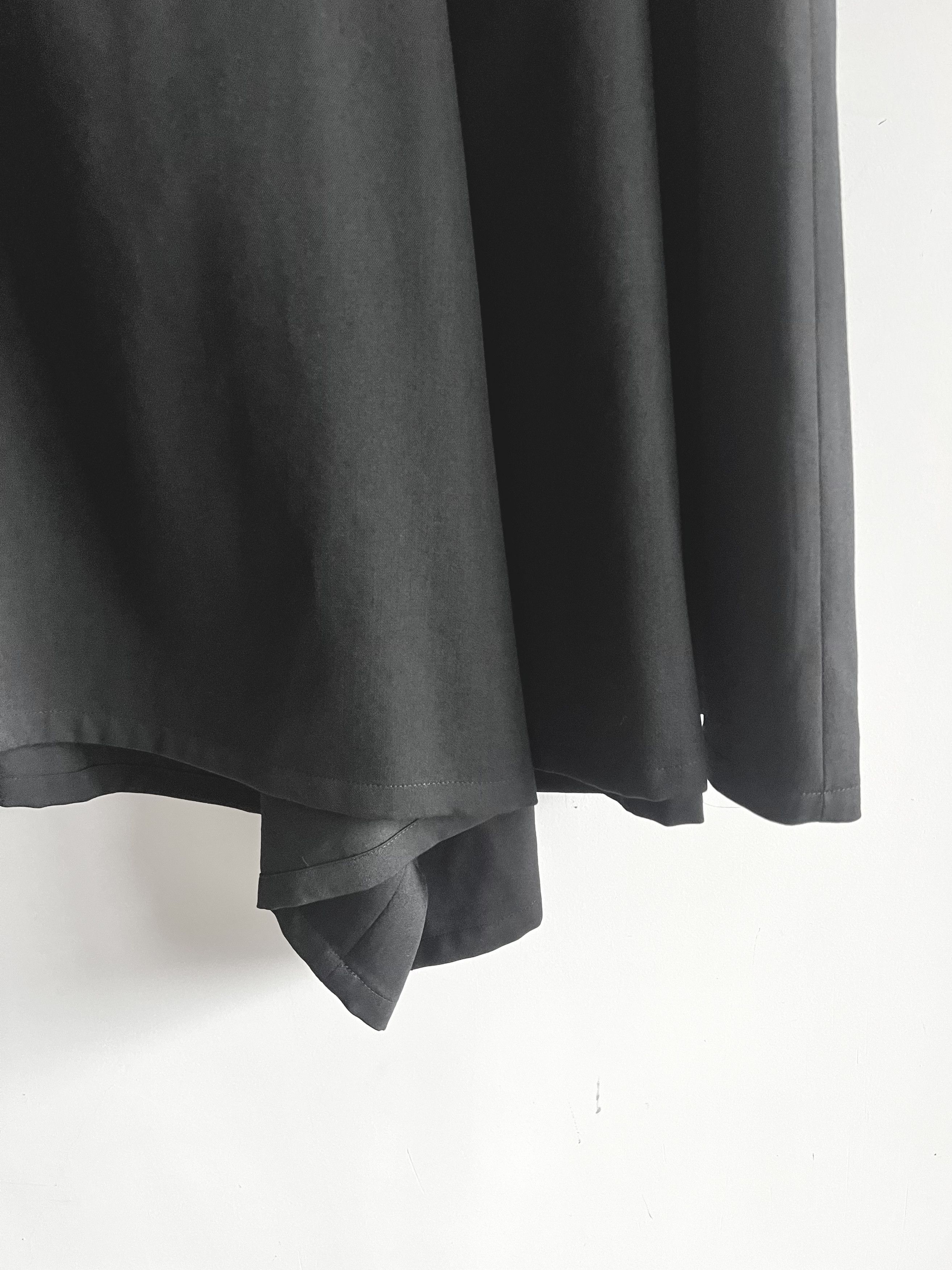 Yohji Yamamoto Y's Yohji Yamamoto - WOOL GABARDINE 2-WAY SKIRT WIDE PANTS Size 28" / US 6 / IT 42 - 6 Thumbnail