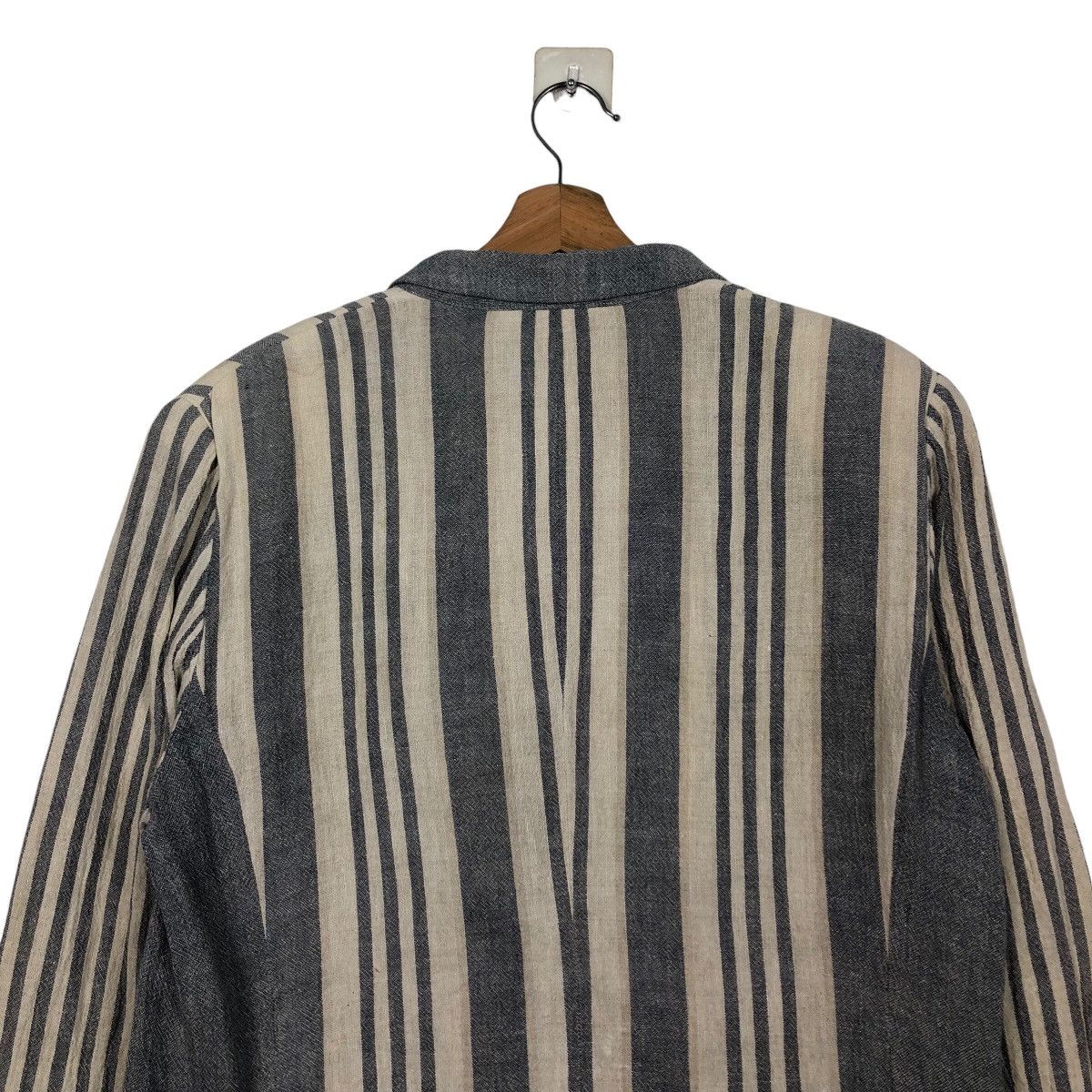 Japanese Brand 📌Vintage Hickory Chore Striped Jacket Jean Claude Paris Size US M / EU 48-50 / 2 - 10 Thumbnail