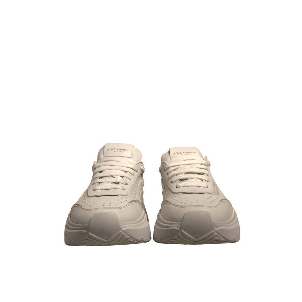 Dolce & Gabbana Dolce & Gabbana White Daymaster Leather Low Top Sneakers Sho Size US 9 / EU 42 - 2 Thumbnail