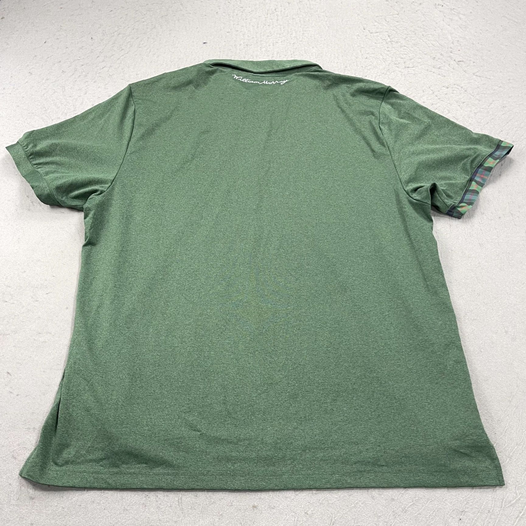 Vintage William Murray Polo Shirt Mens L Green Logo Performance Golf Stretch Shirt Size US L / EU 52-54 / 3 - 5 Thumbnail