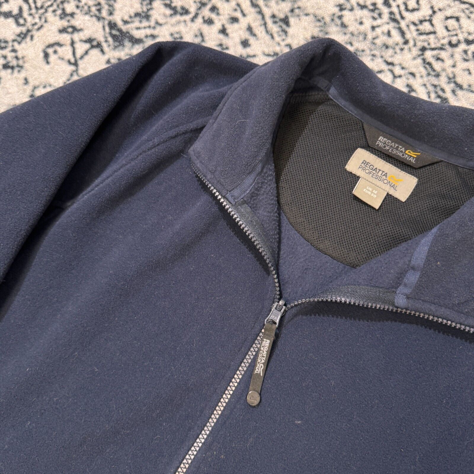 Vintage Vintage Regatta Navy Polyester Fleece Zip Size M Outdoor 90s Size US M / EU 48-50 / 2 - 9 Thumbnail