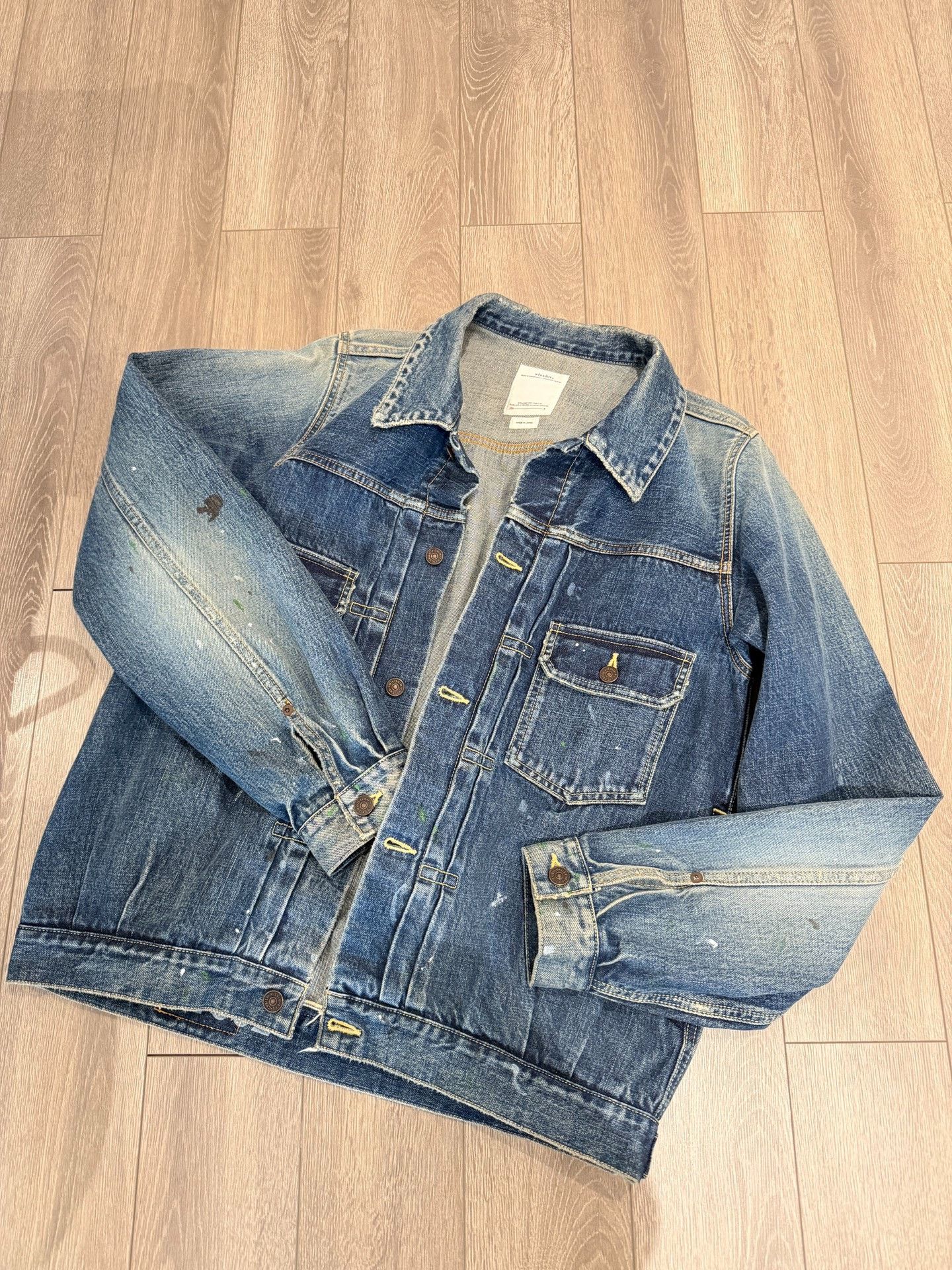 Visvim VISVIM 18AW 101 JKT Damaged Denim Jacket Size US L / EU 52-54 / 3 - 1 Thumbnail