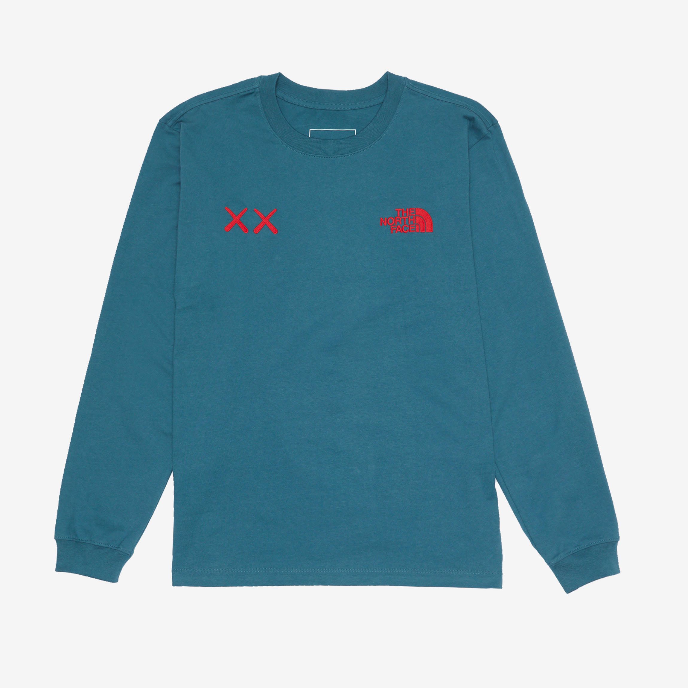 image of Tnf X Kaws in Bleu, Men's (Size Small)