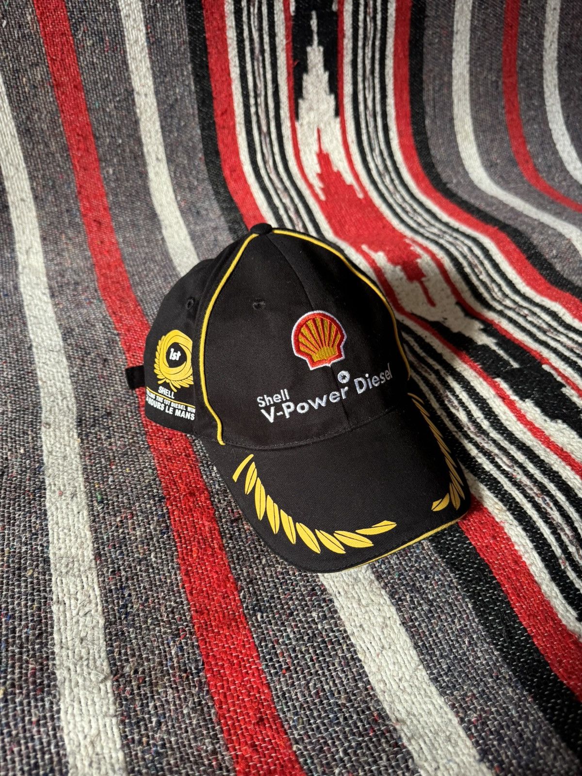 Audi Vintage 00’s Audi Shell V-Power Diesel Moto Racing y2k Hat Size ONE SIZE - 5 Thumbnail