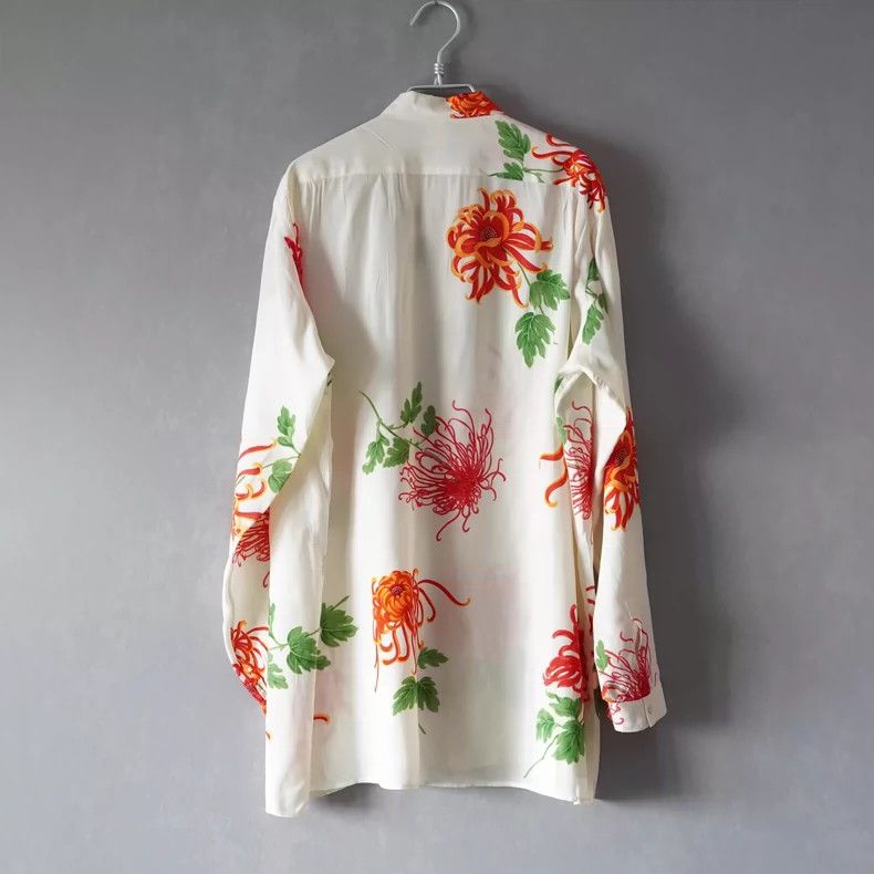 Yohji Yamamoto Yohji Yamamoto 96SS Floral and Junior Floral Shirt 2503-Ne Size US M / EU 48-50 / 2 - 2 Thumbnail