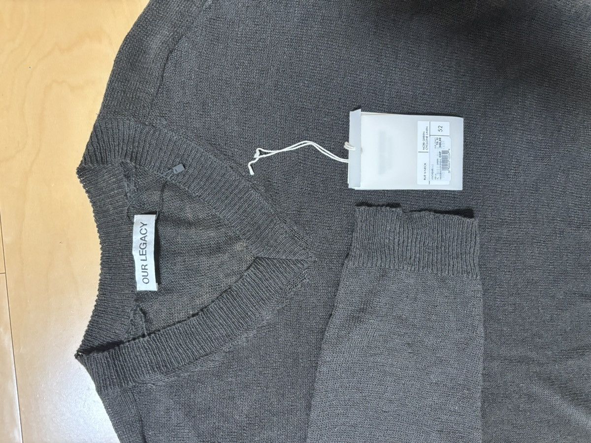 Our Legacy Our Legacy Rue V-Neck ‘Nori Green’ Size US L / EU 52-54 / 3 - 3 Thumbnail