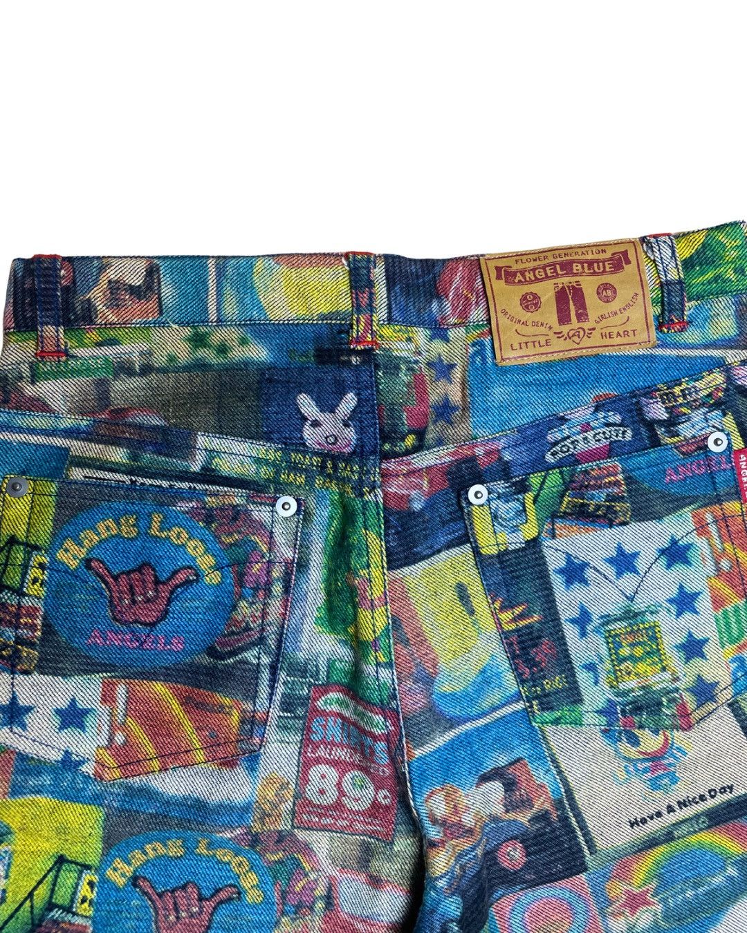 Angel Blue Angel Blue Japan All-Over Print Graphic Shorts JDM Y2K Style Size 28" / US 6 / IT 42 - 7 Thumbnail