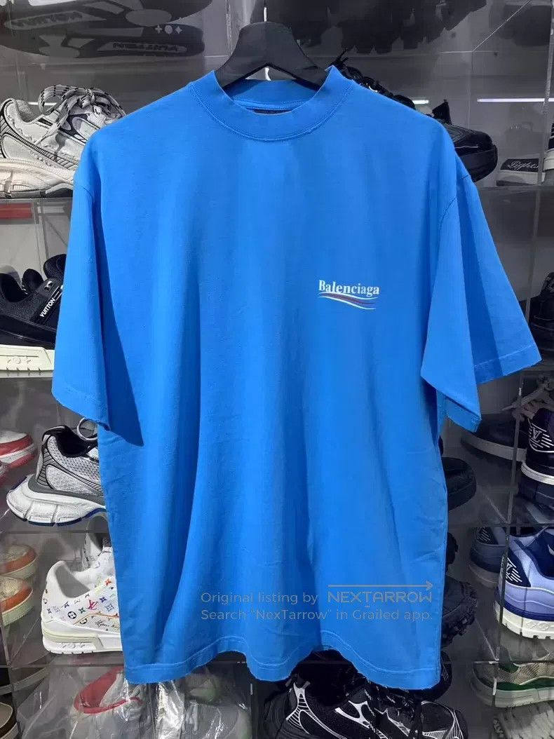Balenciaga Balenciaga Ice Blue Crack Coca-Cola XXS Size Size US XXS / EU 40 - 1 Thumbnail