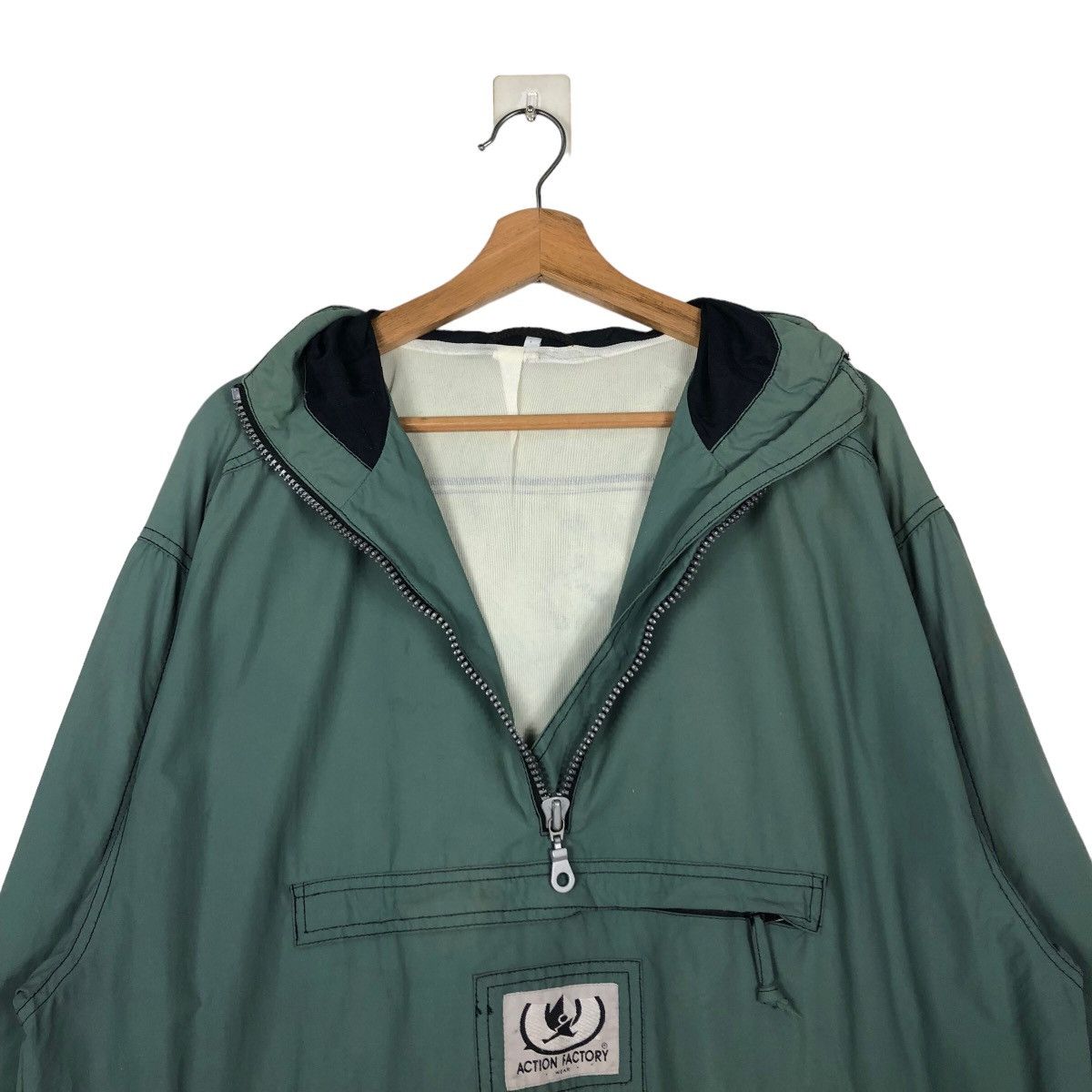Japanese Brand 🔥ACTION FACTORY WEAR ANORAK JACKET HOODIE BIG POCKETS Size US S / EU 44-46 / 1 - 13 Thumbnail