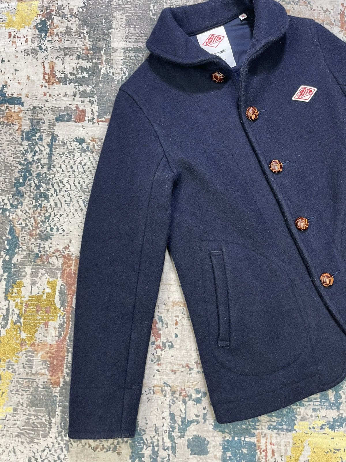 Danton Danton Shawl Collar Navy Wool Jacket Size US XS / EU 42 / 0 - 4 Thumbnail