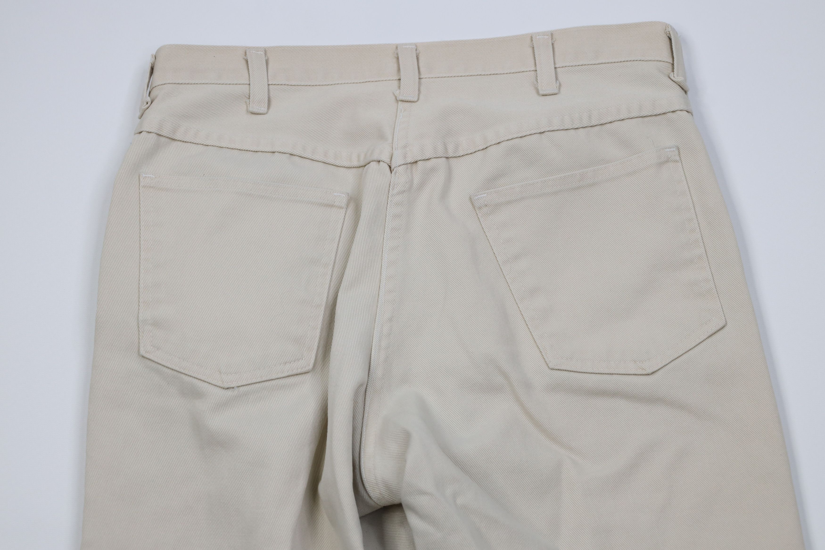 Vintage Vintage 70s Streetwear Twill Flared Wide Leg Jeans Beige USA Size US 32 / EU 48 - 10 Thumbnail
