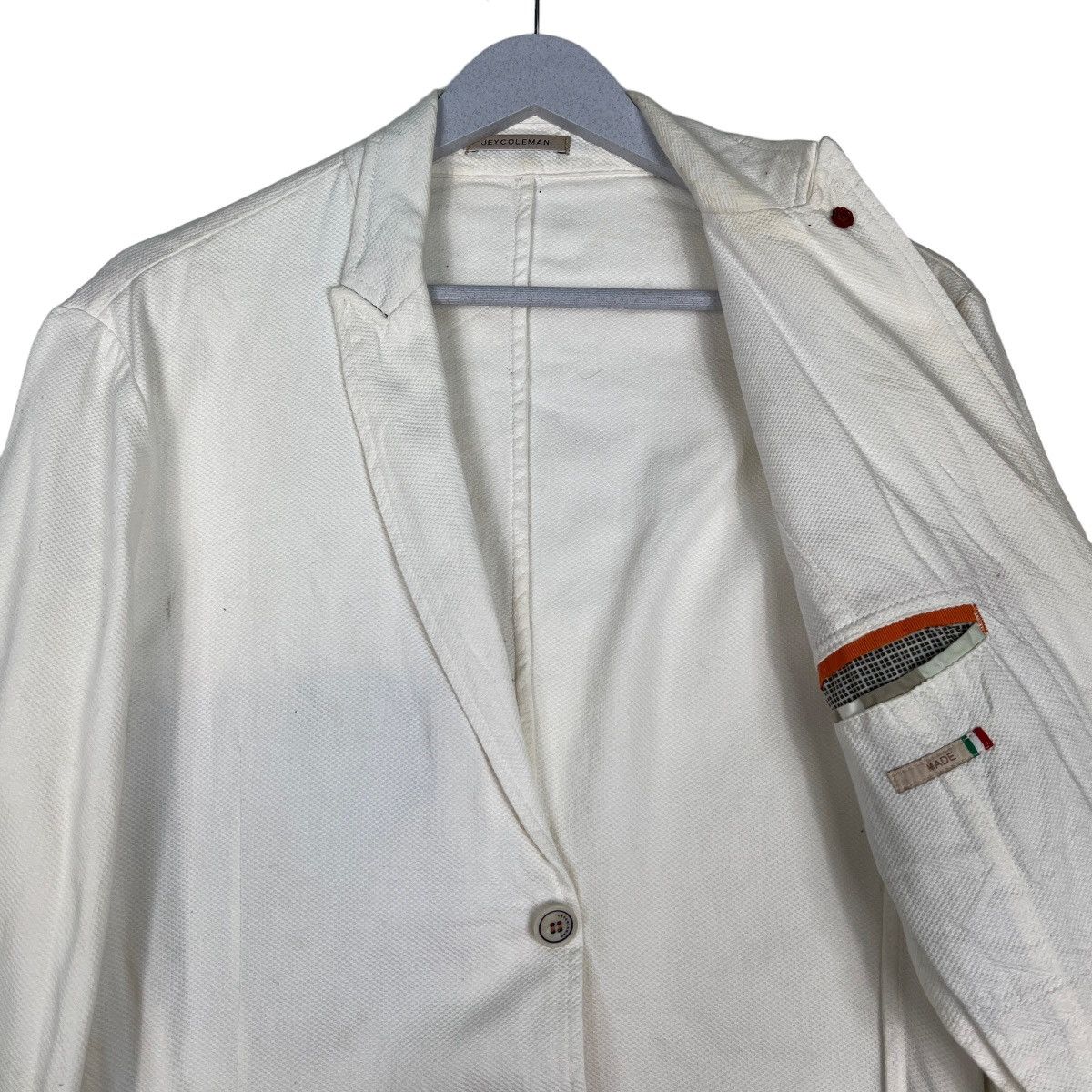 Other 🔥 JEY COLE MAN COTTON BLAZER JACKET MAN MADE IN ITALY Size US S / EU 44-46 / 1 - 10 Thumbnail