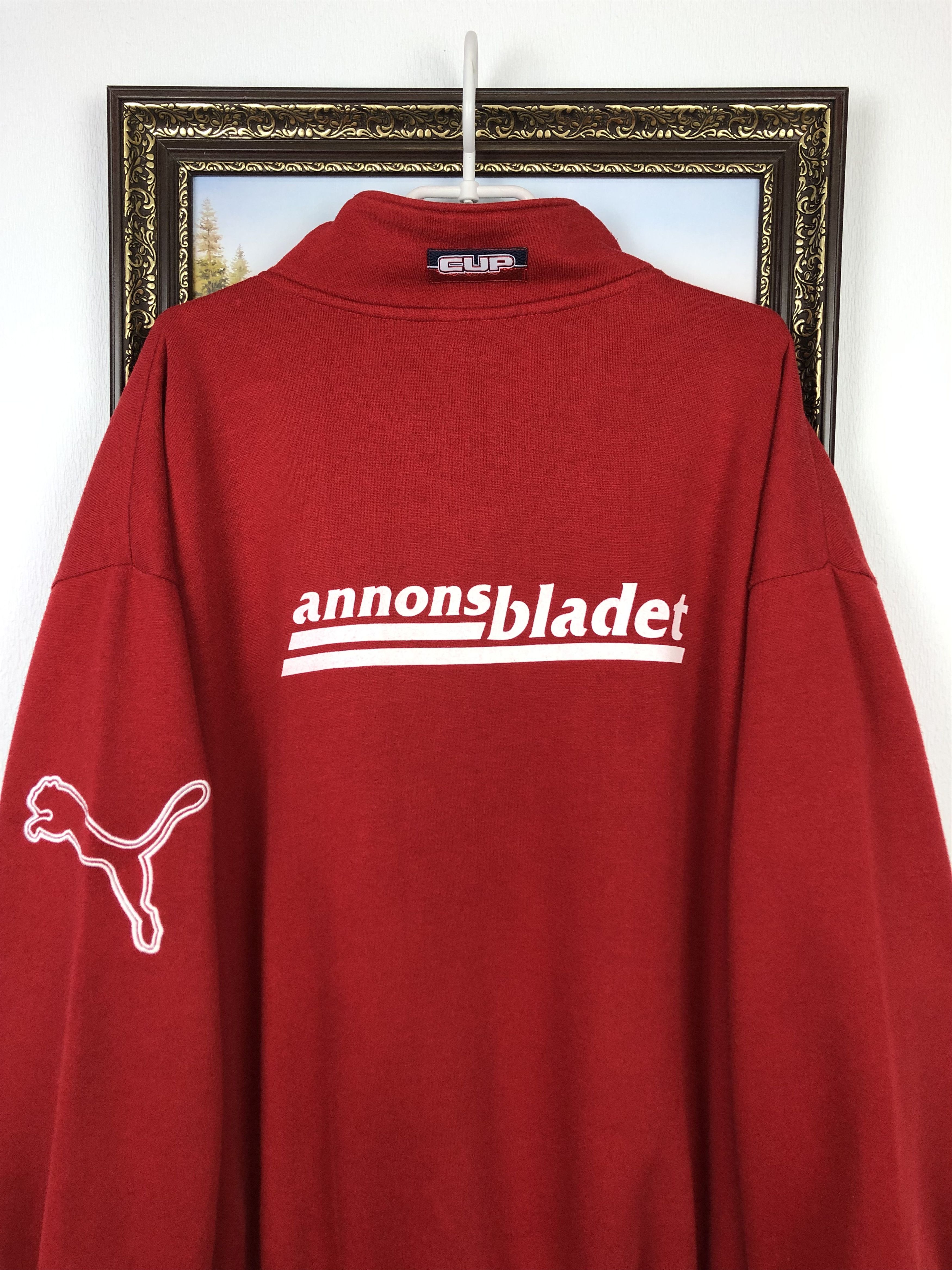 Puma Vintage Sandviken Football Jacket Soccer Track Sweatshirt Size US XL / EU 56 / 4 - 8 Thumbnail