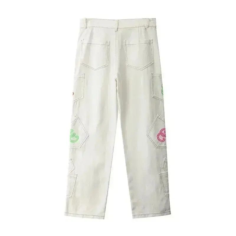 Japanese Brand Retro hip hop streetwear straight pants jeans Size US 32 / EU 48 - 3 Thumbnail