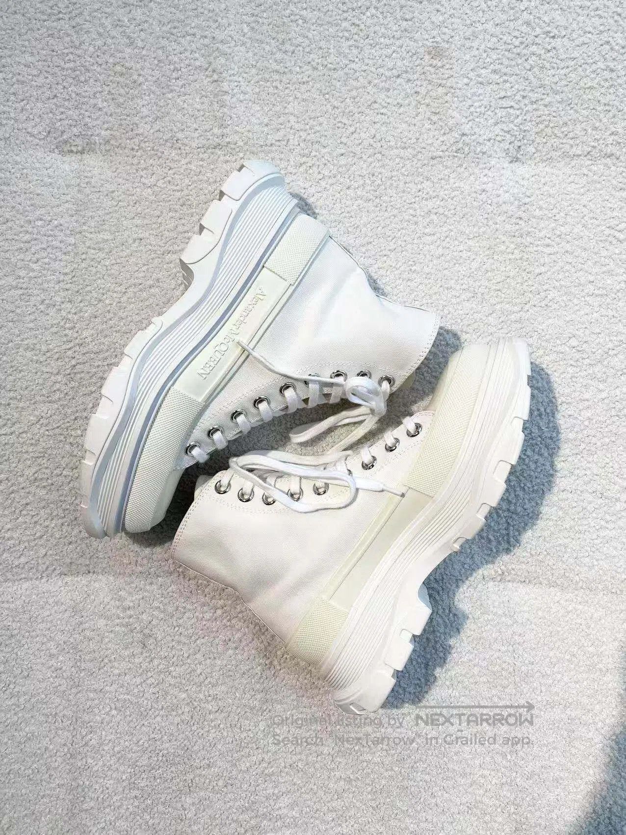 Alexander McQueen Alexander Mcqueen Lace-up platform high-top Martin boots| Size US 5.5 / IT 35.5 - 4 Thumbnail