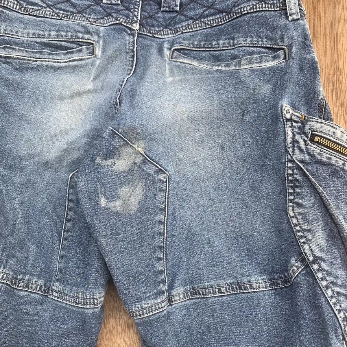 Japanese Brand DOUBLE KNEE JEANS JAPANESE TROUSERS BIKERS DENIM NICE PANTS Size US 30 / EU 46 - 17 Thumbnail