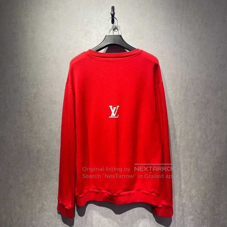 Louis Vuitton Louis Vuitton size 5l Inverted Little Man Red Sweatshirt Size US M / EU 48-50 / 2 - 2 Thumbnail