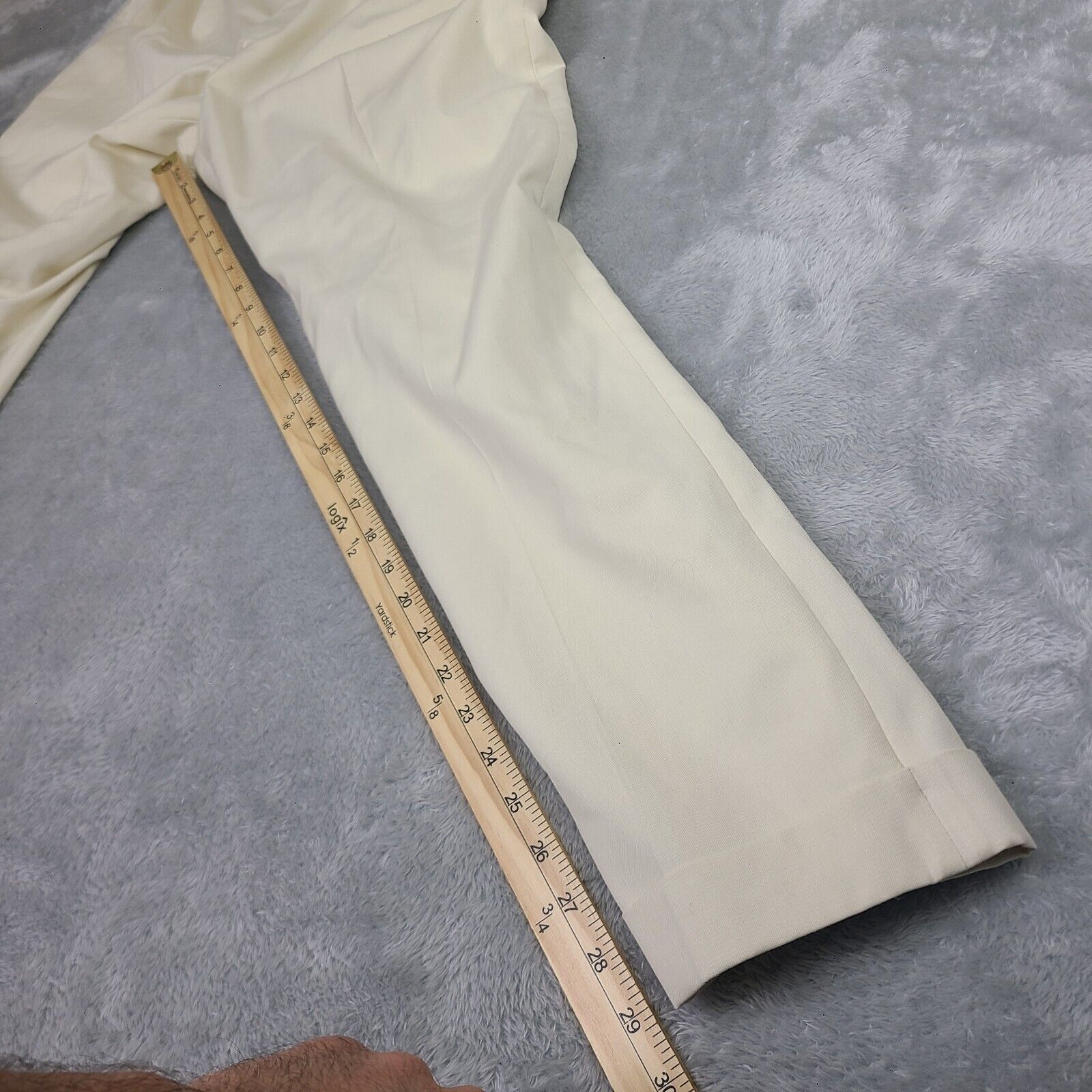 Lauren Ralph Lauren Lauren Ralph Lauren Mens Ivory Polyester Dress Pants 34x30 Size US 34 / EU 50 - 3 Thumbnail