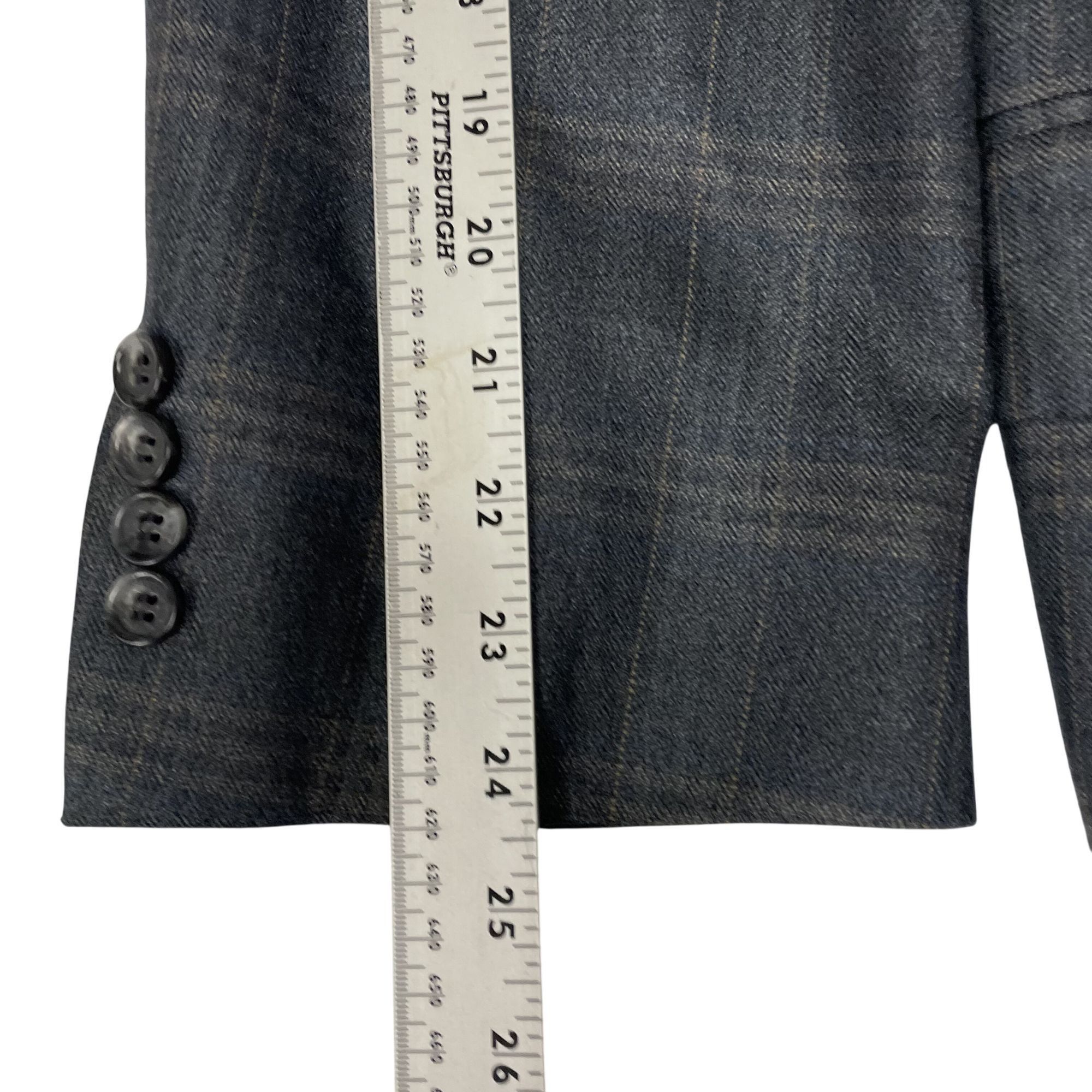 Jos. A. Bank Jos A Bank Sport Coat Gold OVERCHECK Wool Jacket Size 48R - 9 Thumbnail