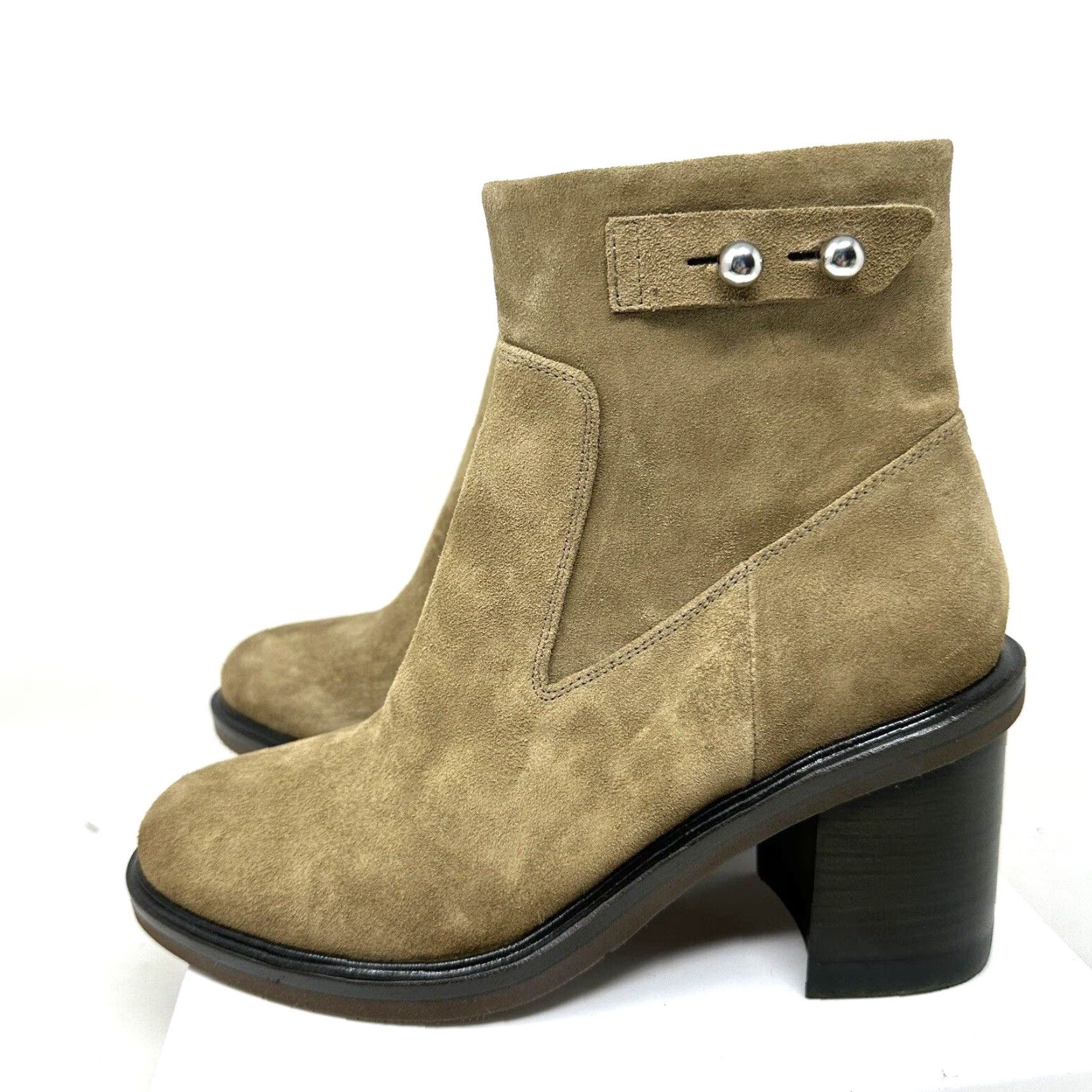 Rag & Bone VINTAGE Rag & Bone Soren Boot Women’s Ankle Bootie High Heel Leather Suede 7 Beige Fall Winter Size US 7 / IT 37 - 4 Thumbnail