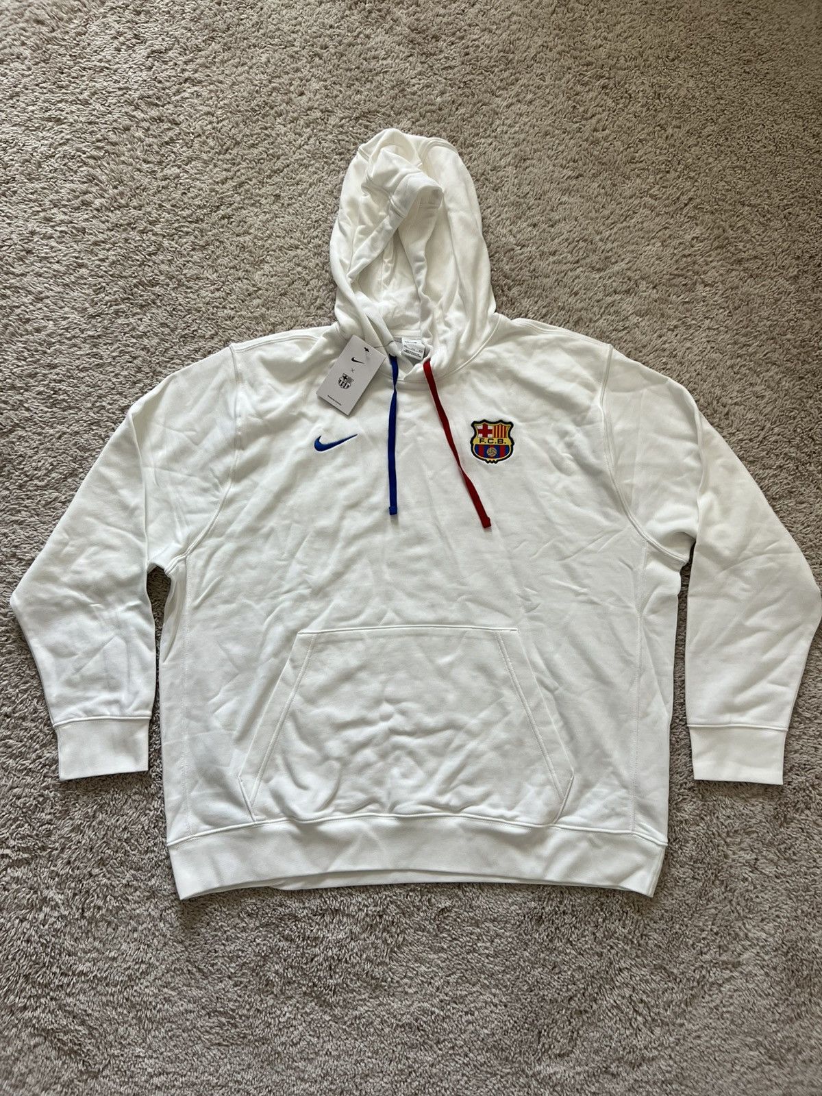 Nike Nike FC Barcelona Club Fleece French Terry Pullover Hoodie Size US XXL / EU 58 / 5 - 9 Thumbnail
