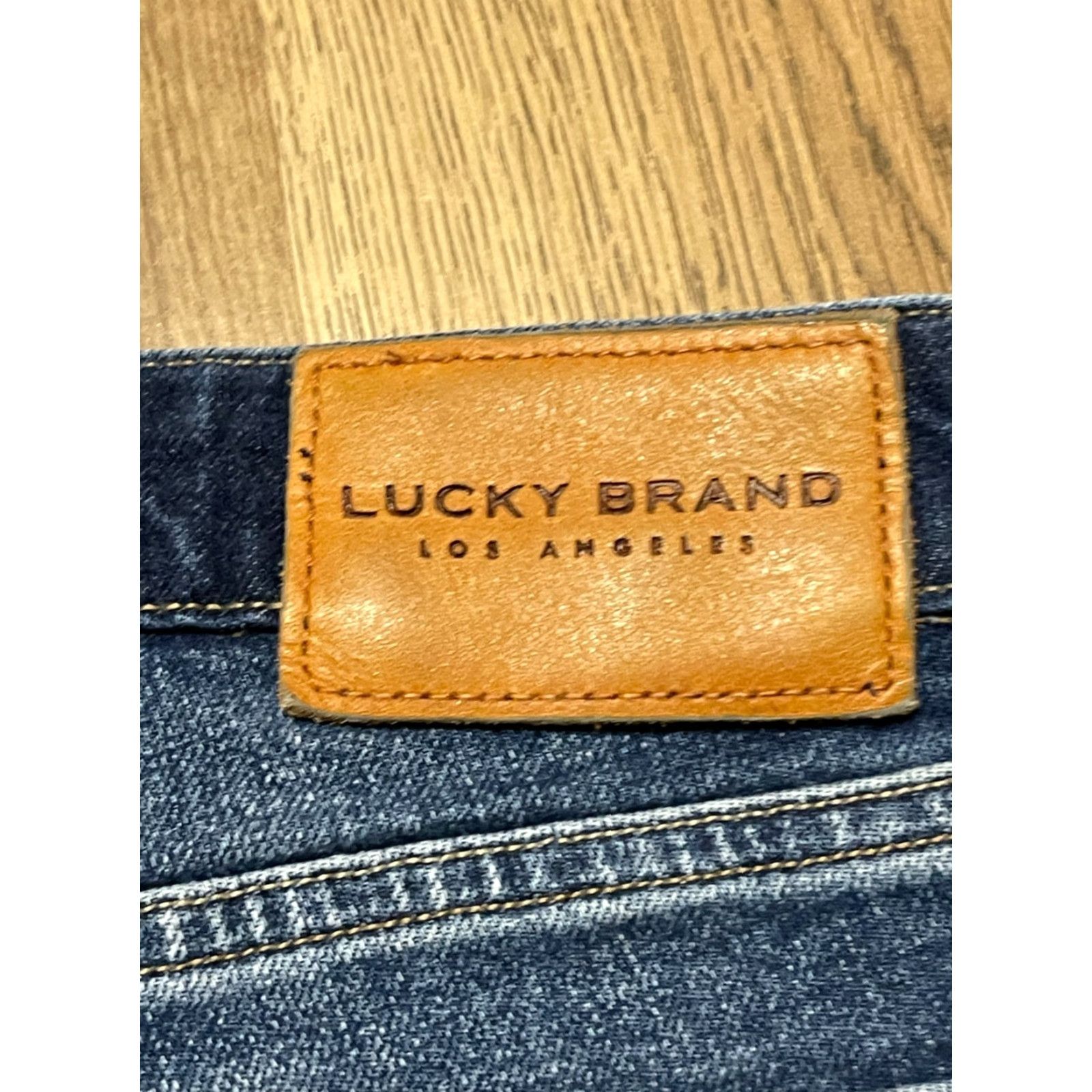 Lucky Brand Lucky Brand Jeans Men 4/27 Blue Denim Raw Hem Straight Pockets Mens Size 27" / US 4 / IT 40 - 5 Thumbnail