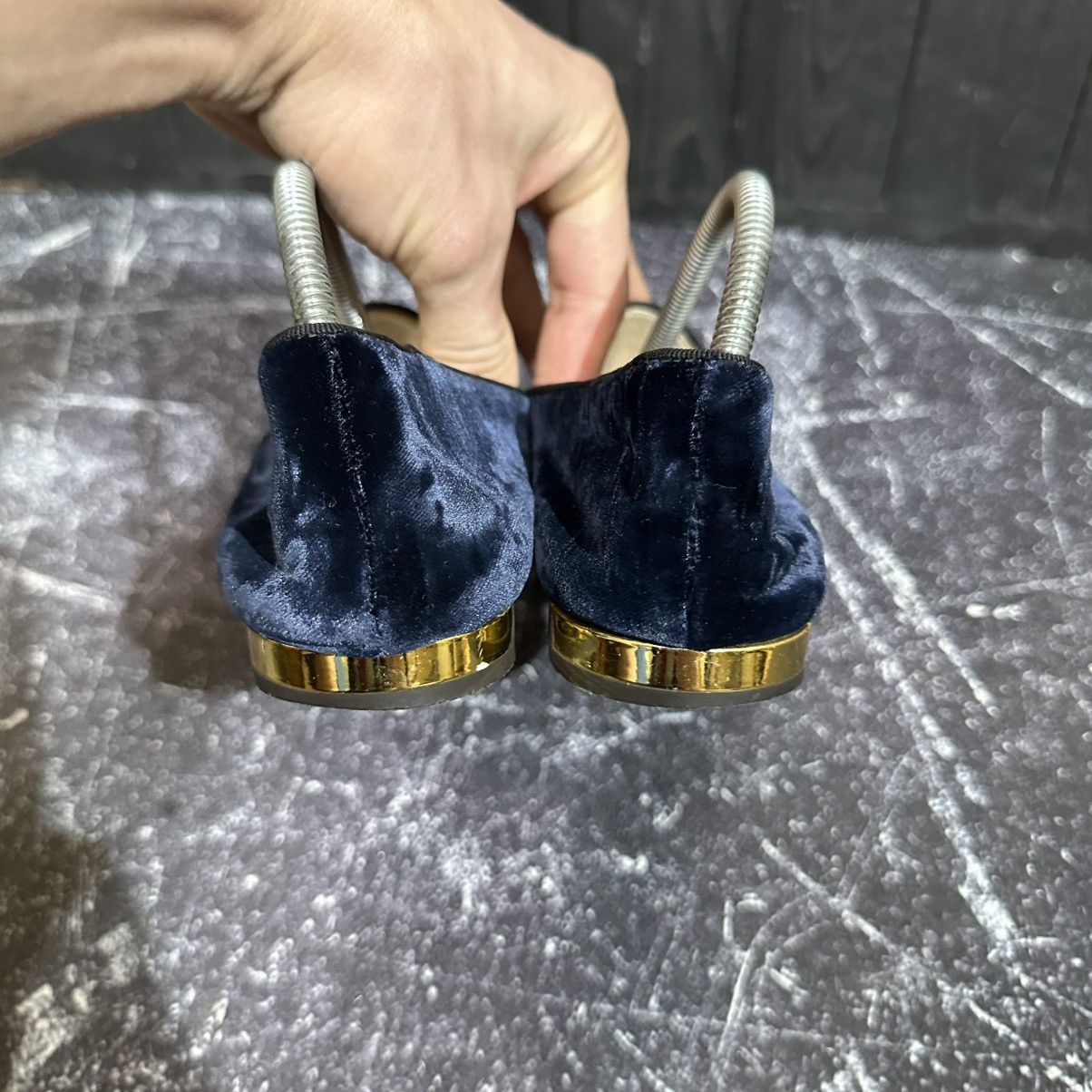 Charlotte Olympia CHARLOTTE OLYMPIA Leo Nocturnal Velvet Flat Loafers 38 eu Size US 8 / IT 38 - 8 Thumbnail