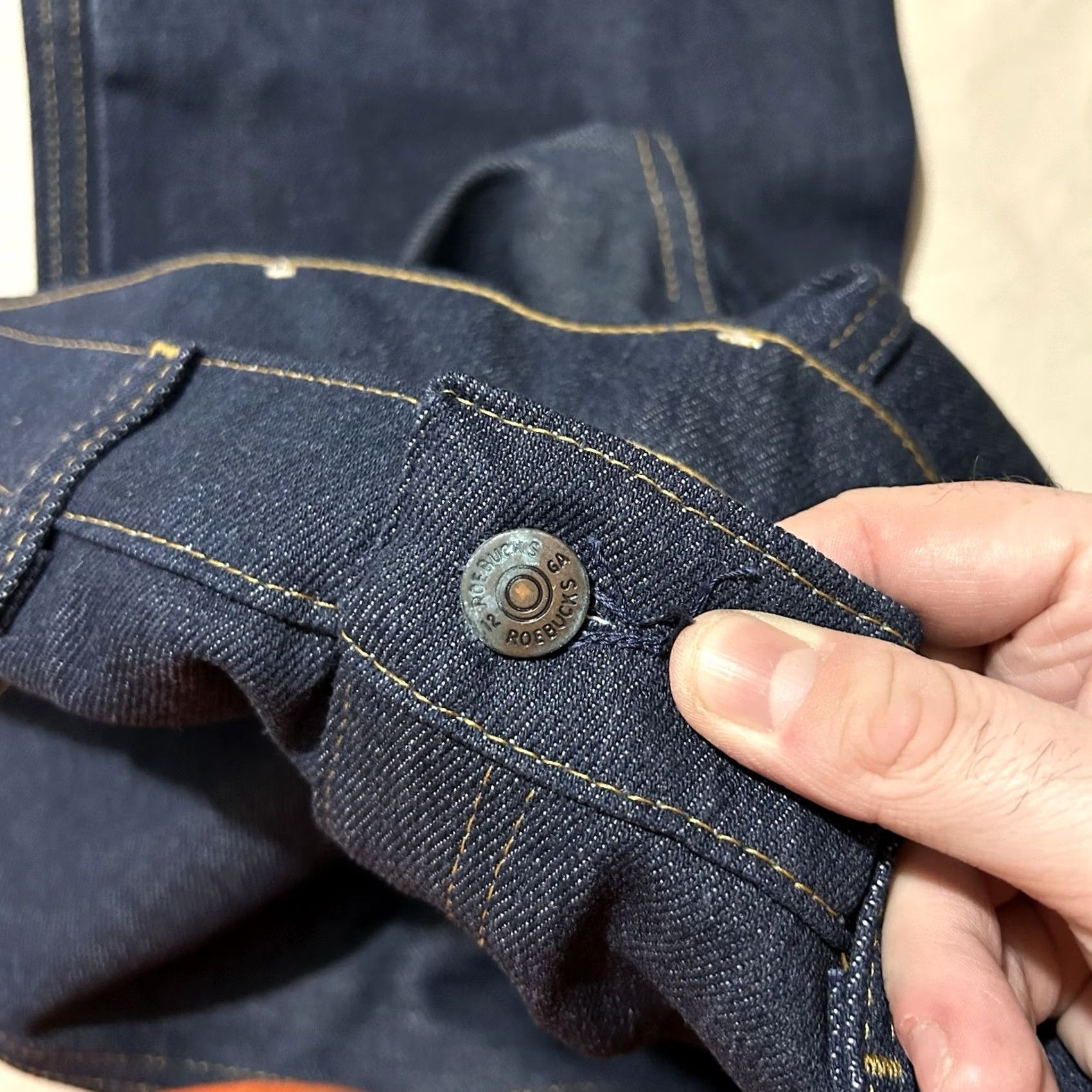 Vintage VINTAGE Roebuck’s Dark Wash Flare Bootcut Jeans 36X31 Jeans Men 36 Blue Bootscut 70s Mens Size US 36 / EU 52 - 5 Thumbnail